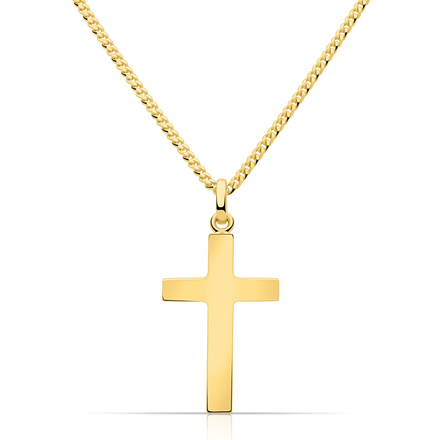 Kreuz Kette 585er Vergoldet