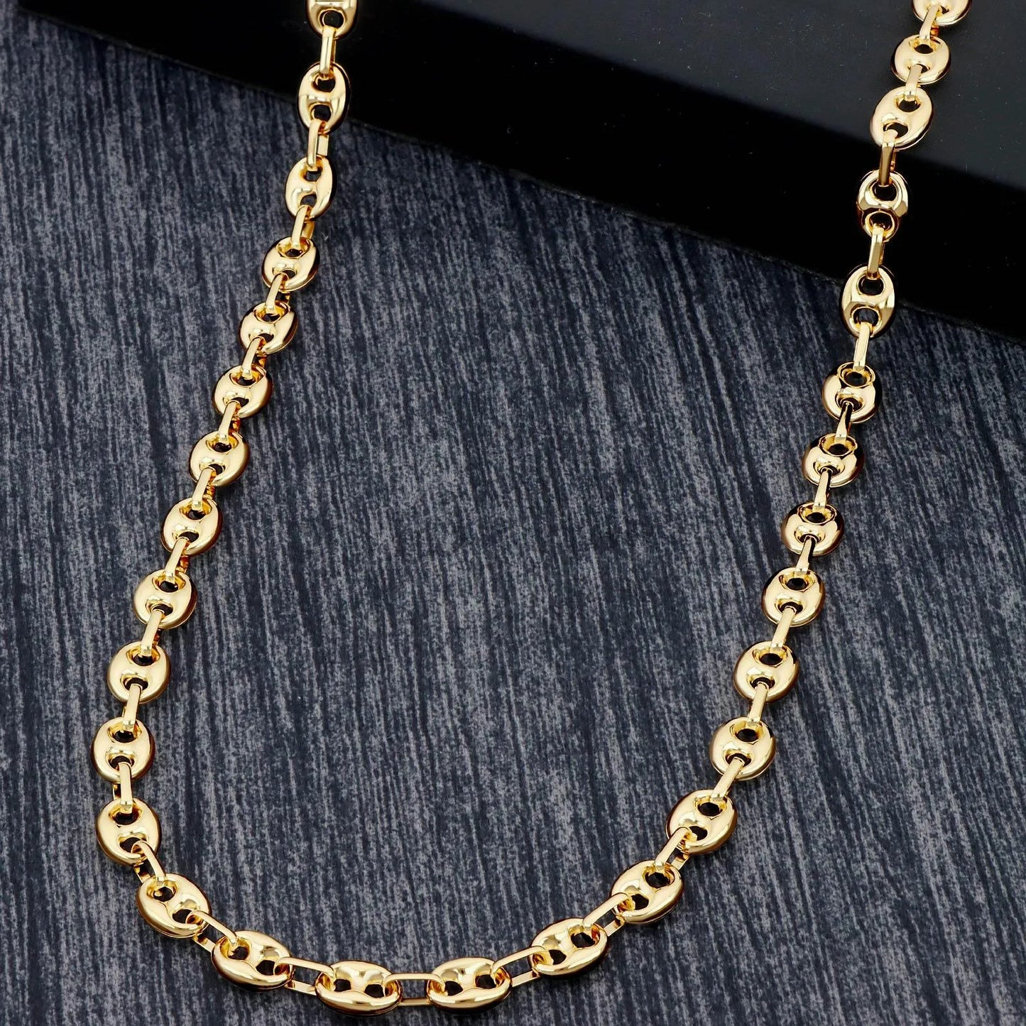 Kaffeebohnenkette 6mm 585er Gold - Tony Fein