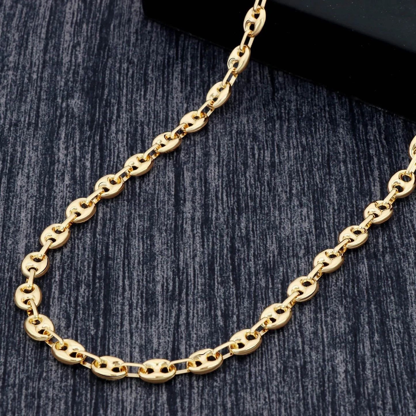 Kaffeebohnenkette 6mm 585er Gold - Tony Fein