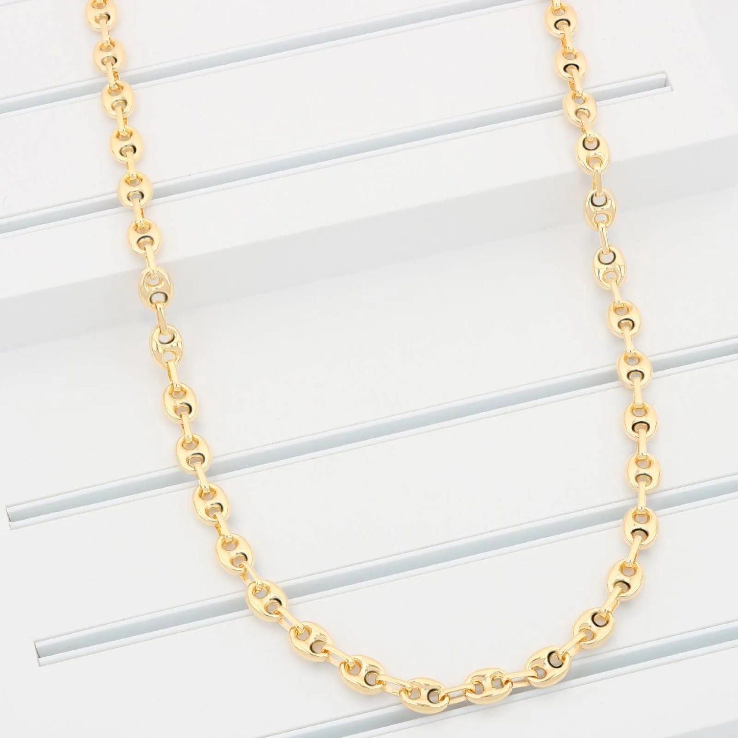 Kaffeebohnenkette 6mm 585er Gold - Tony Fein