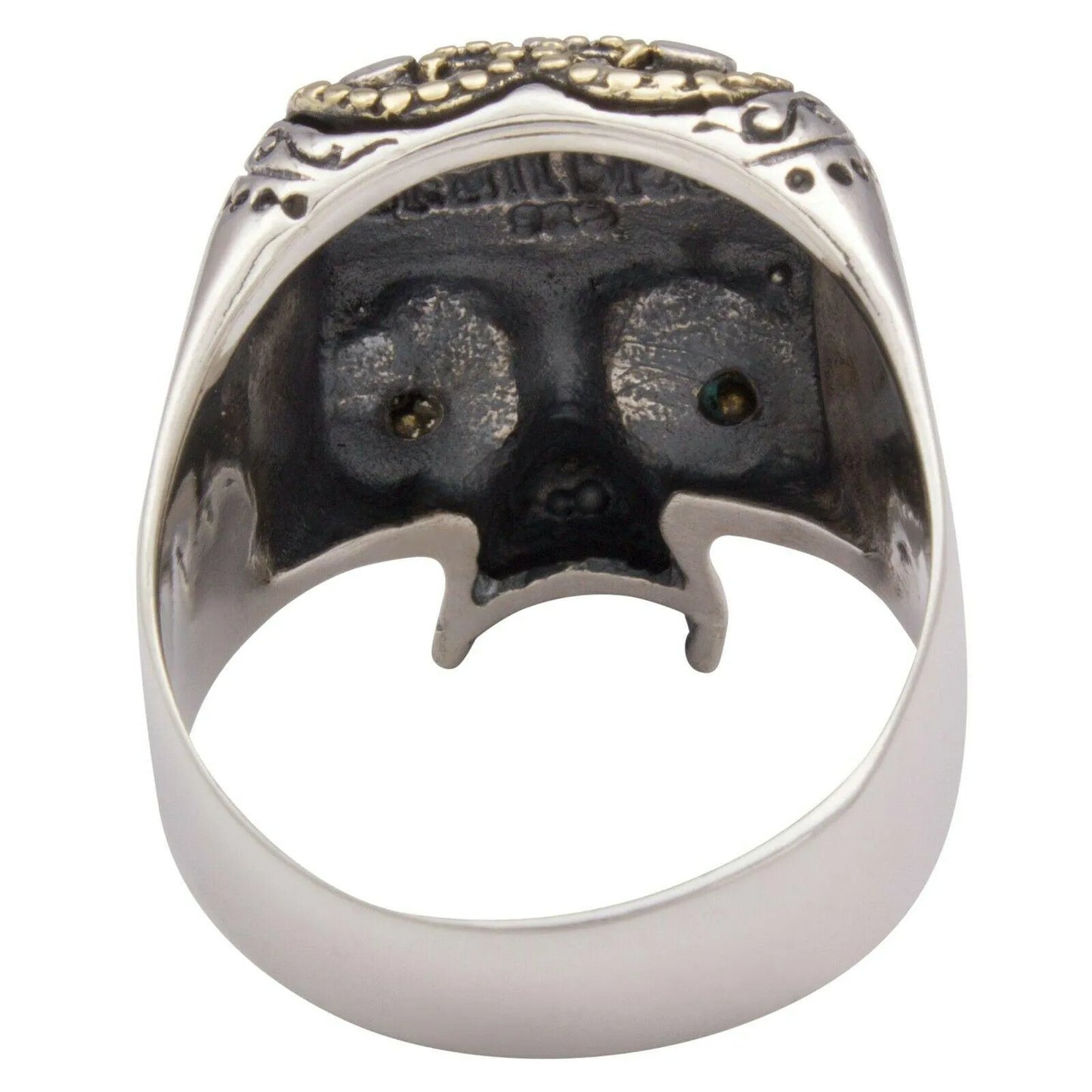 Totenkopf Ring Vergoldet 925er Silber - Tony Fein