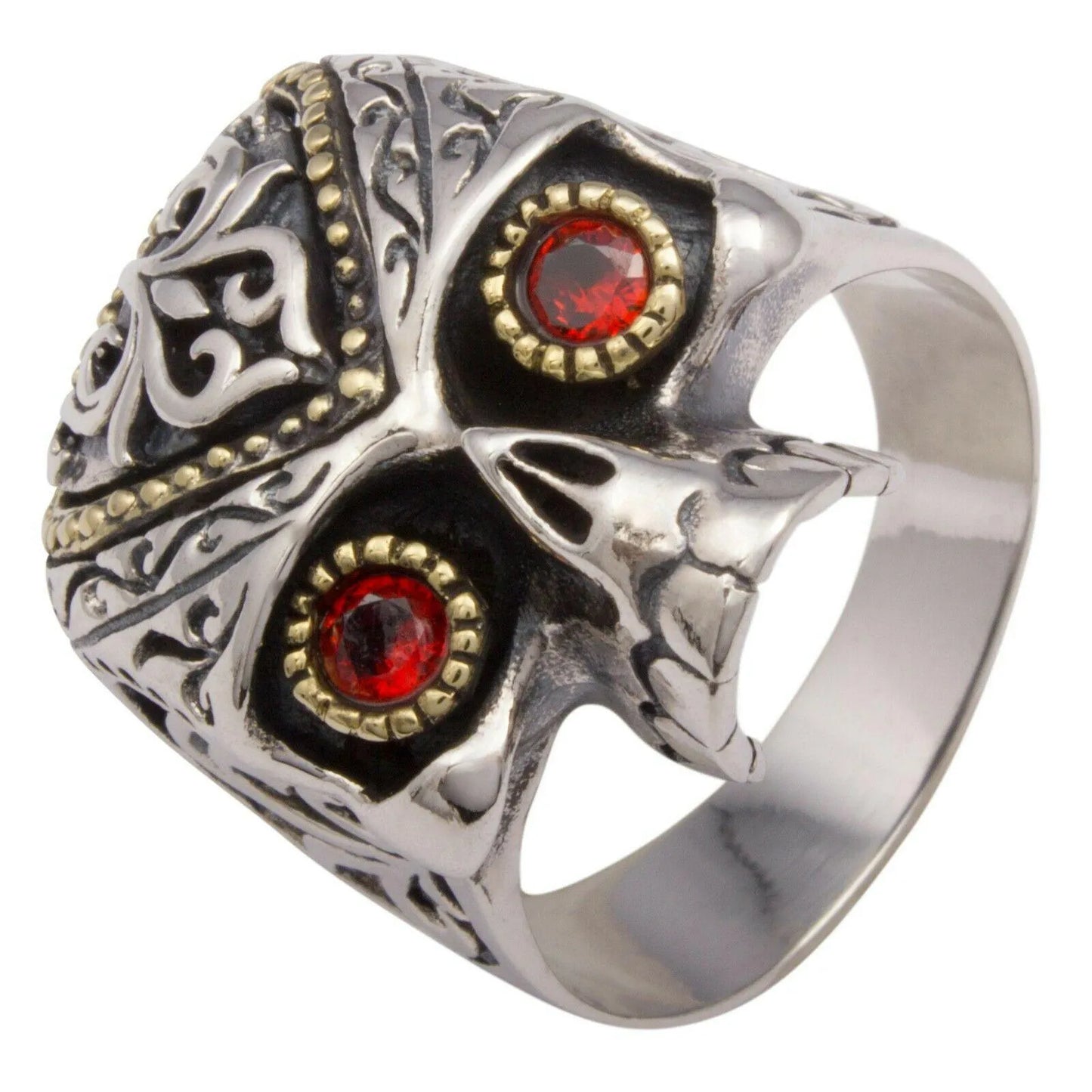 Totenkopf Ring Vergoldet 925er Silber - Tony Fein