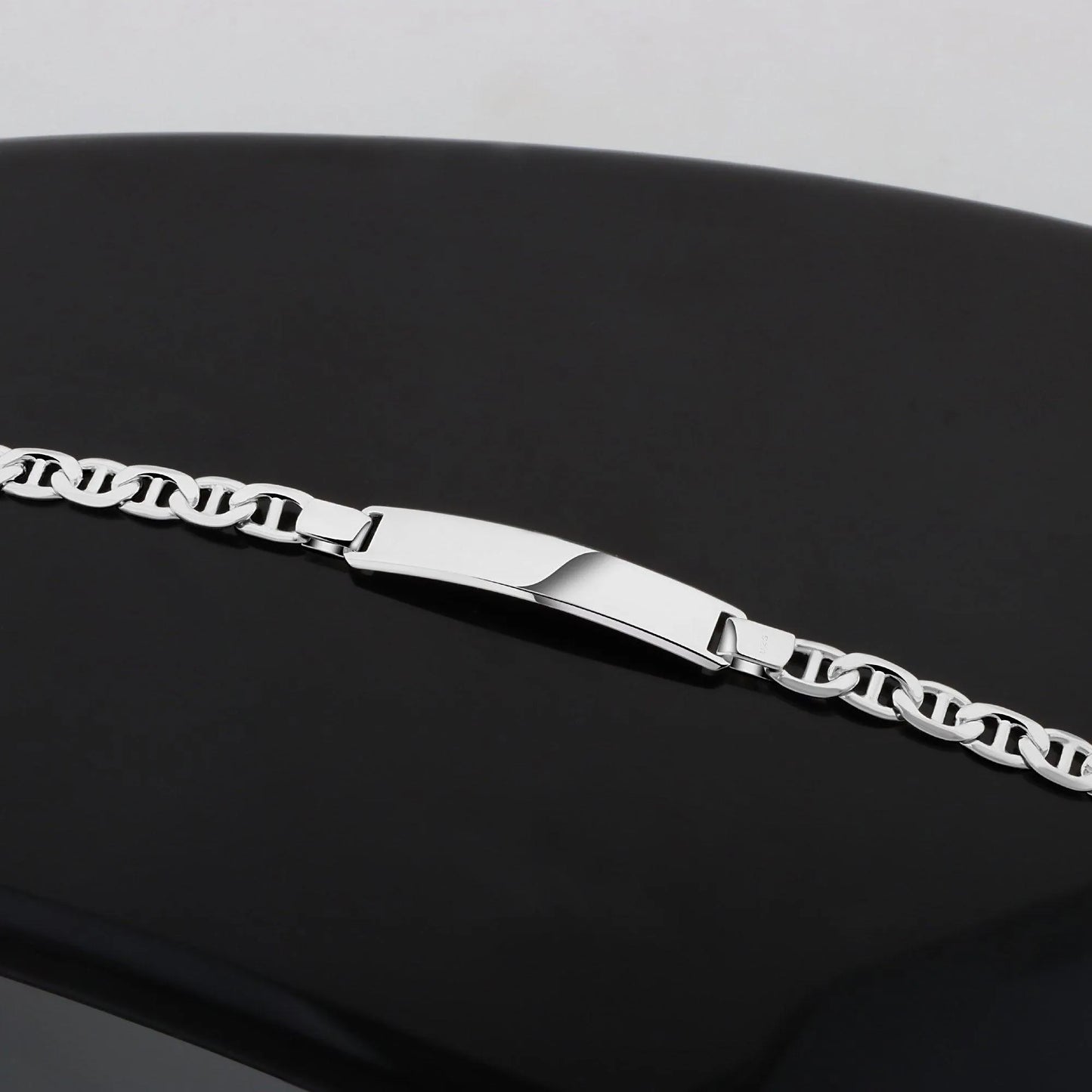 Gravurarmband 6,5 mm Stegpanzerarmband 925er - Tony Fein