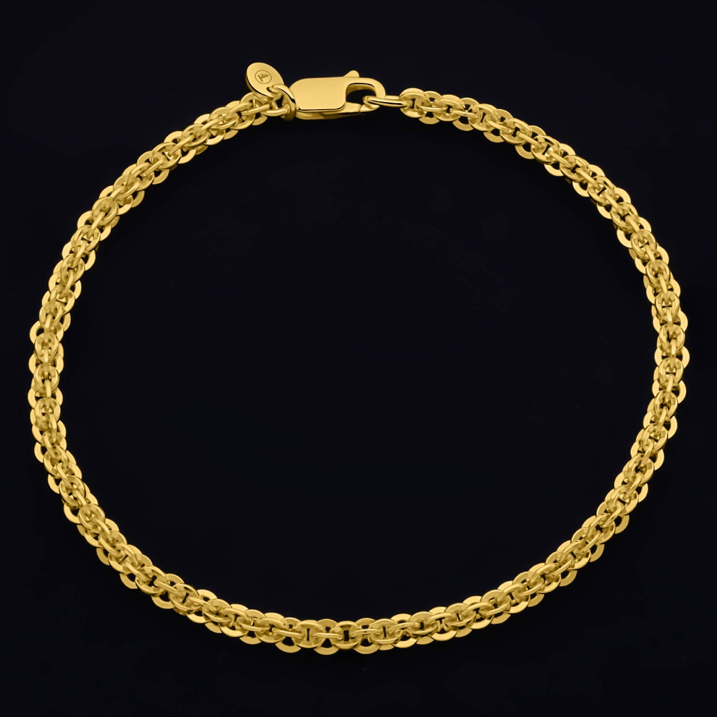 Cristallino Kette 3,5mm 585er Vergoldet