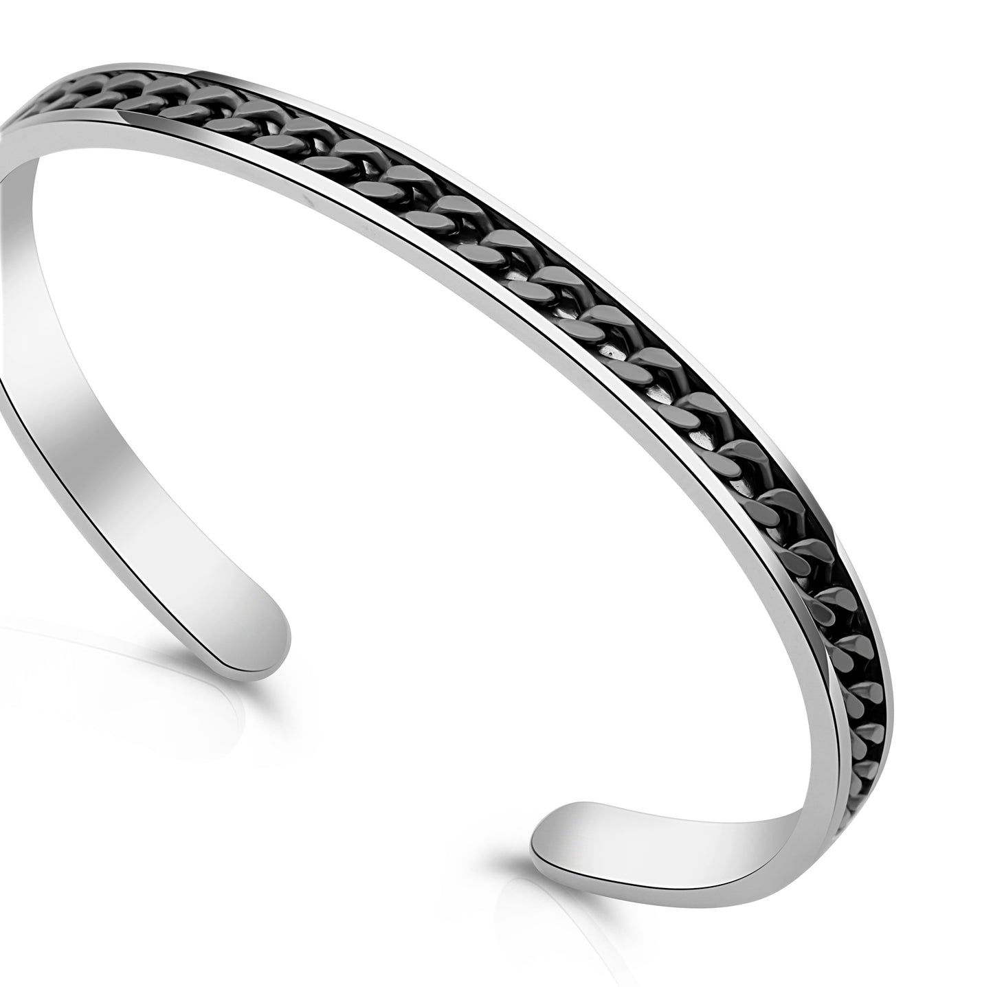 Armreif Panzerarmband Design 925er Sterling Silber Massiv