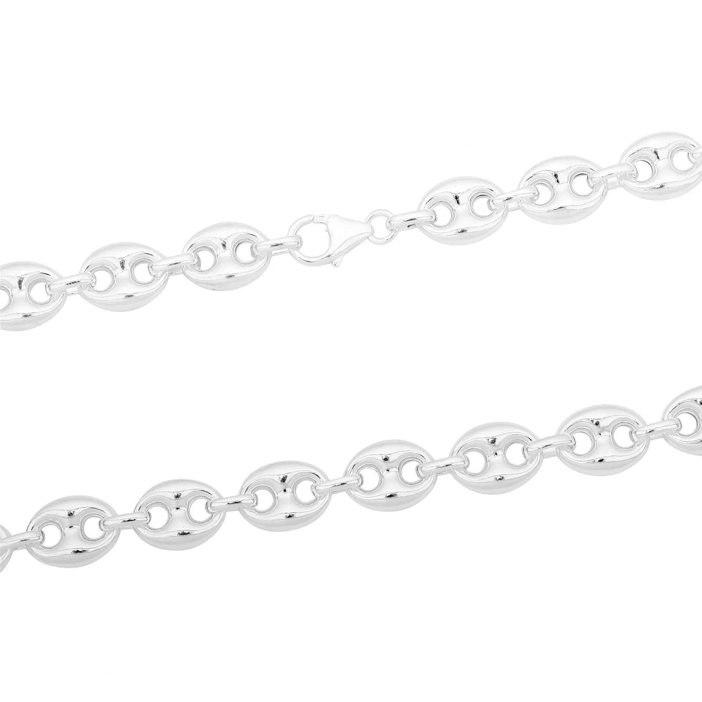 Kaffeebohnenarmband 12mm 925er Silber - Tony Fein