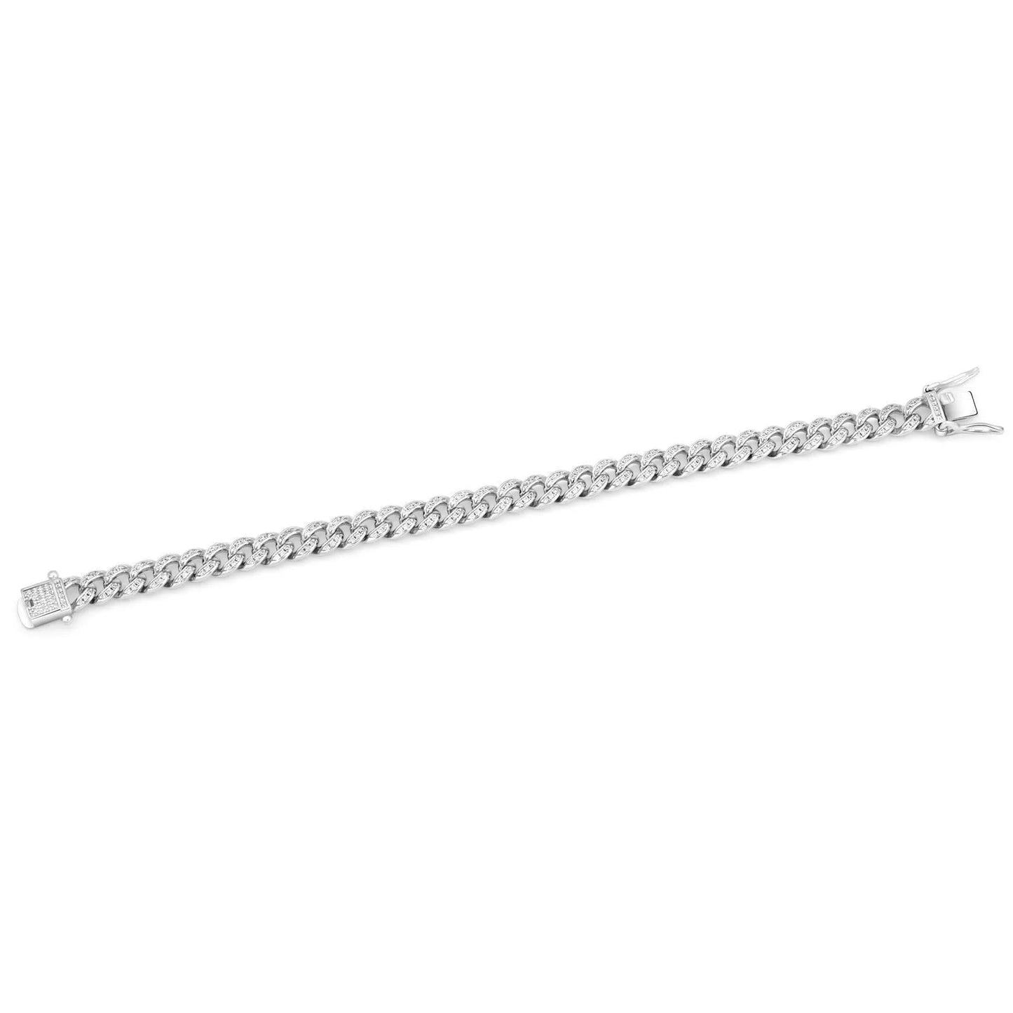 Panzerarmband 7 mm Zirkonia 925 Sterling Silber - Tony Fein