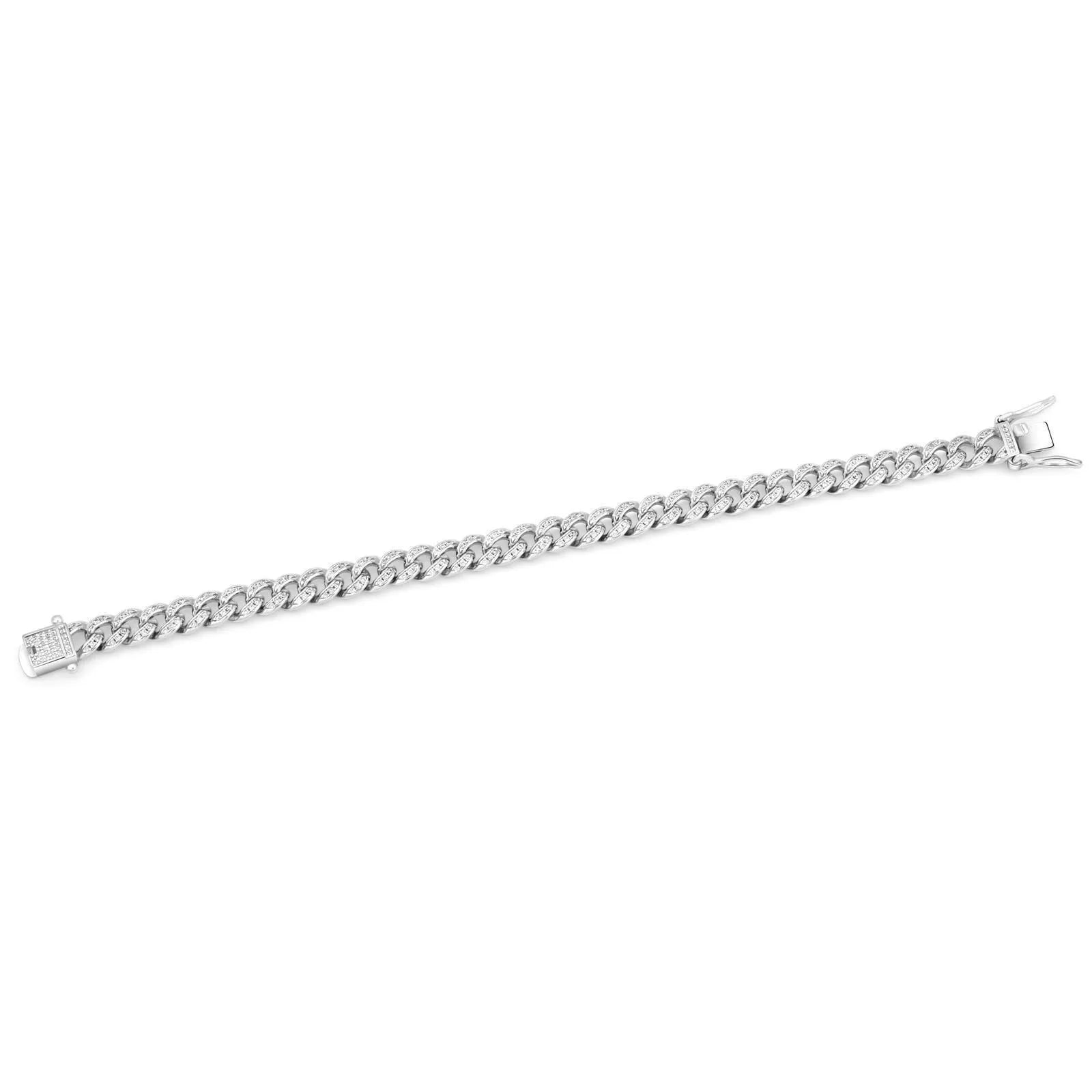 Panzerarmband 7 mm Zirkonia 925 Sterling Silber - Tony Fein