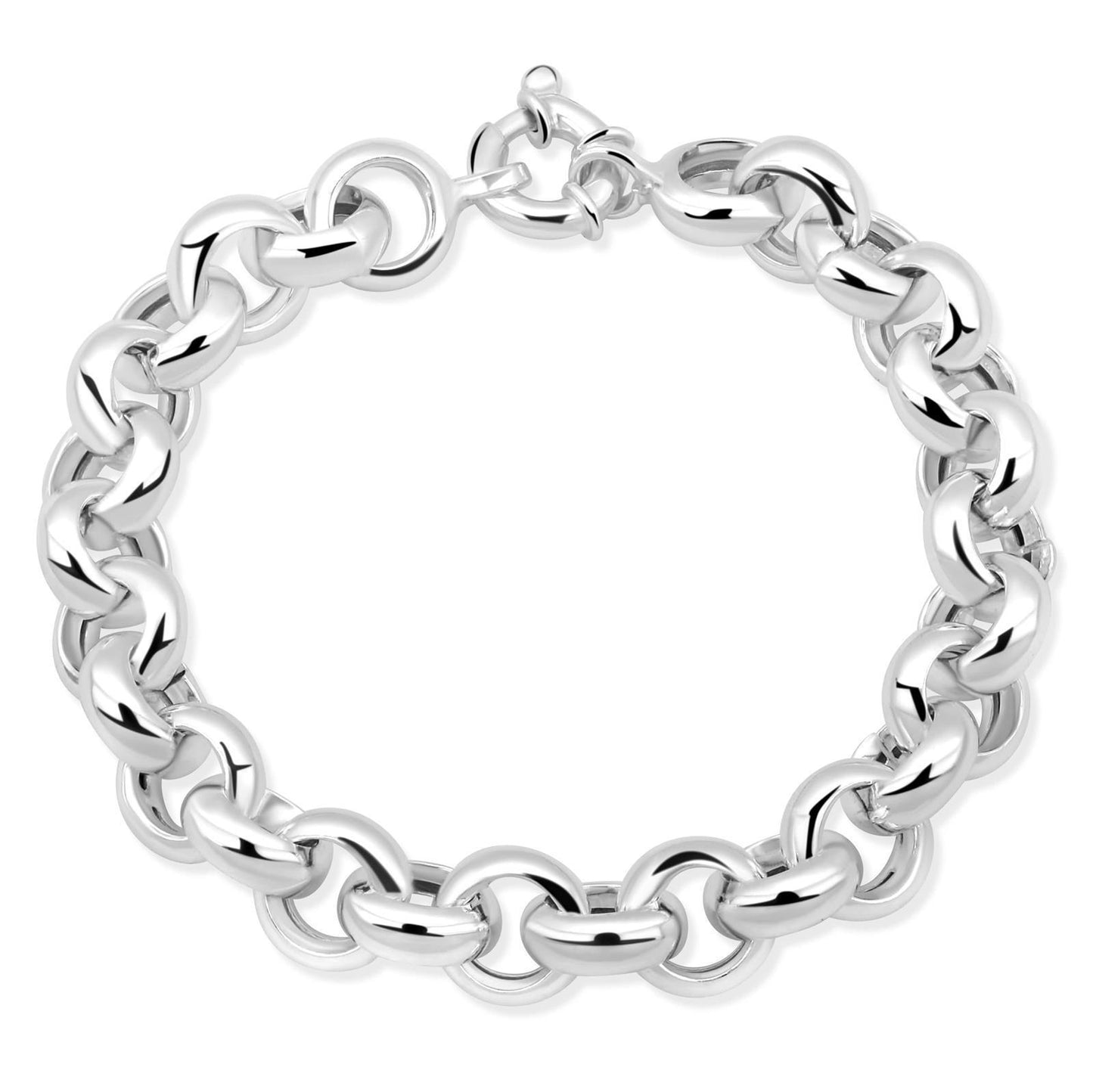 Erbsarmband 11 mm 925er Sterling Silber