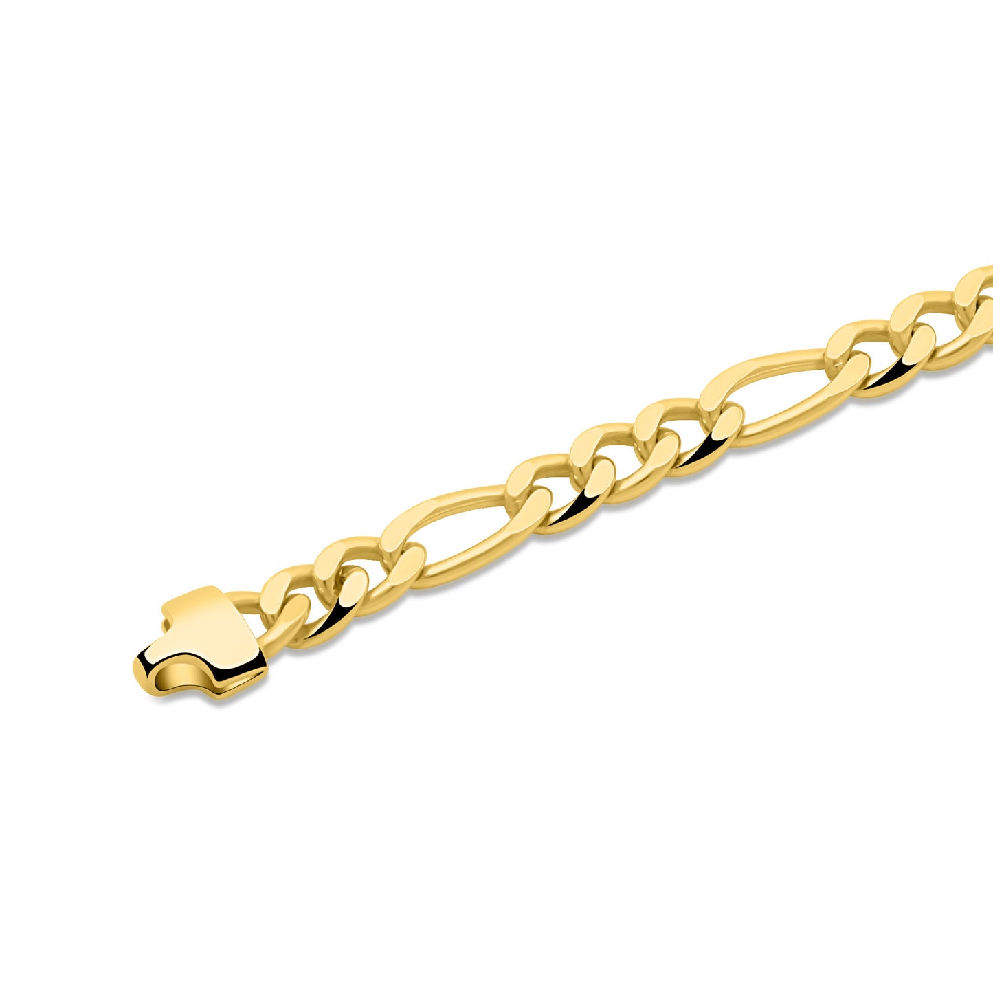 Figaroarmband 4,6 mm 585er Vergoldet