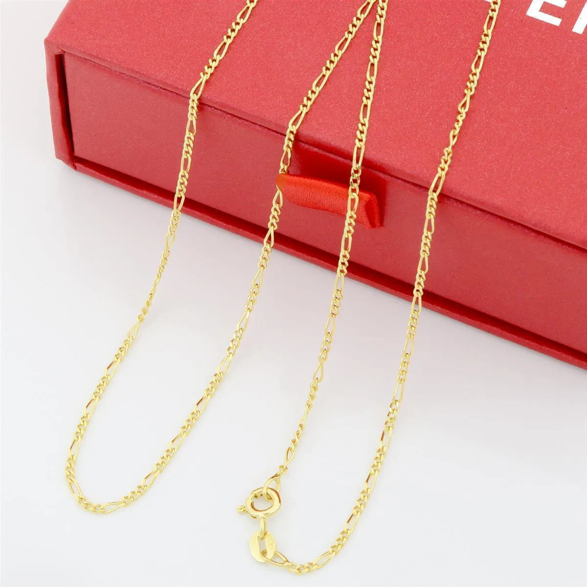 Figarokette 1,2mm 585er Gold - Tony Fein