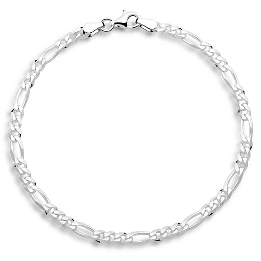 Figaroarmband 3,5mm 925er Silber - Tony Fein