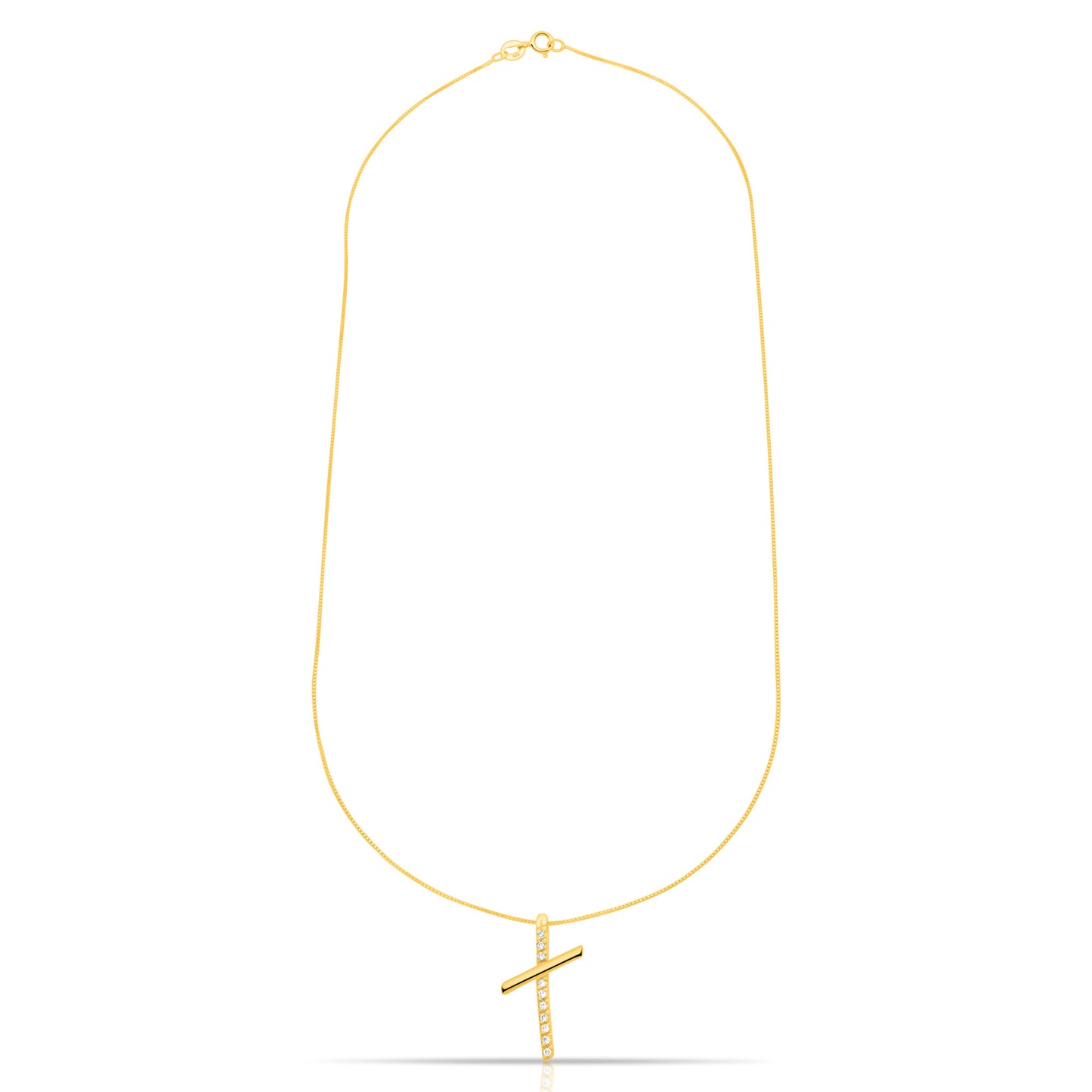 Kreuz Kette 375er Gold