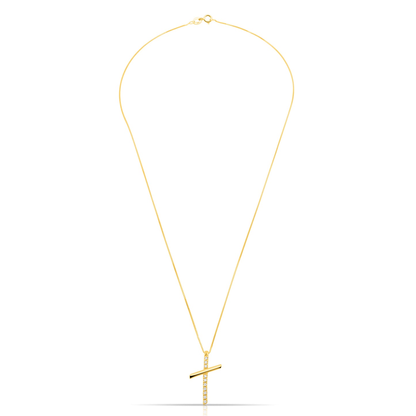 Kreuz Kette 375er Gold