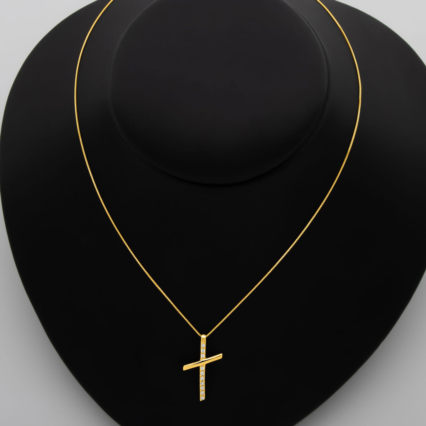 Kreuz Kette 375er Gold