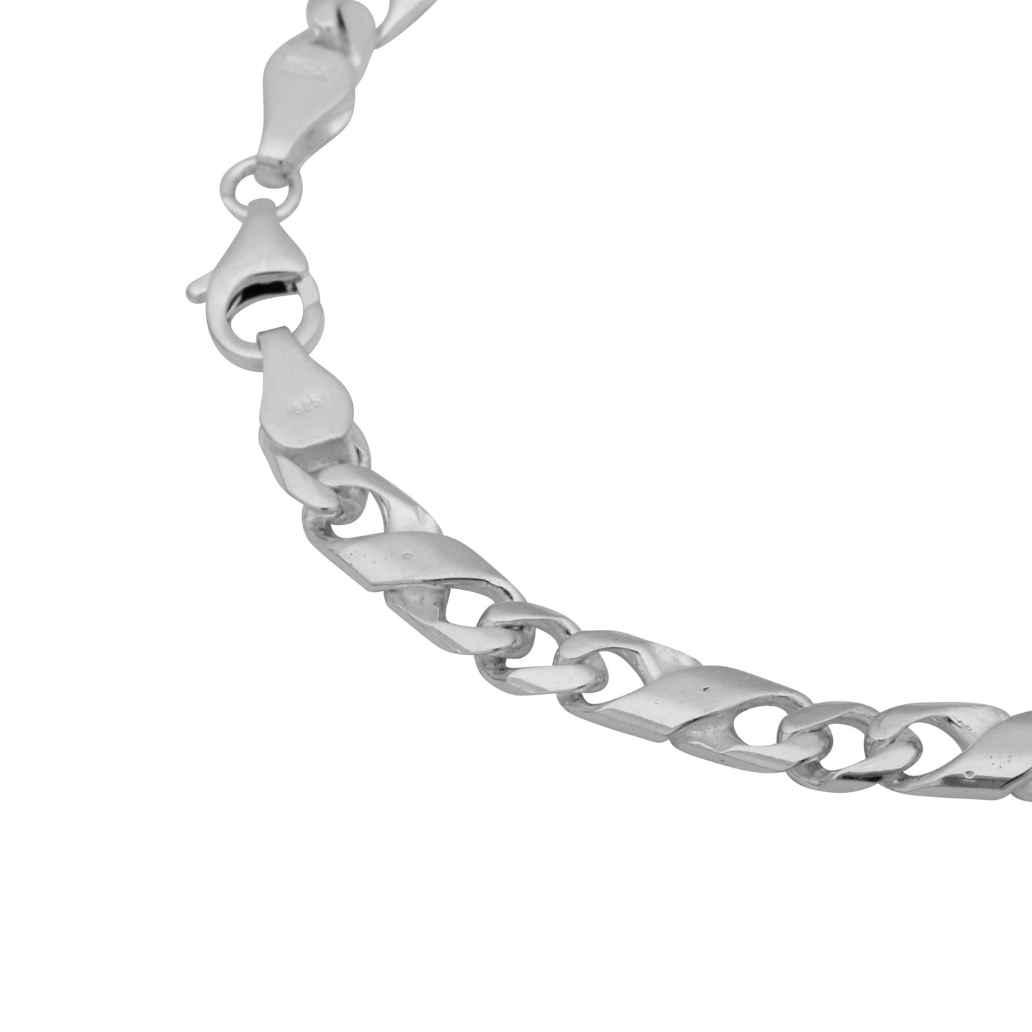 Panzerarmband Mondiale 5mm 925er Silber