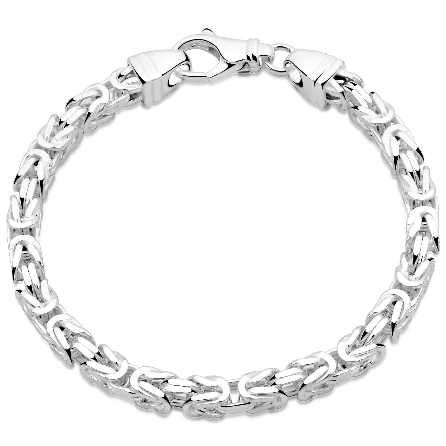 Königsarmband 5 mm 925er Sterling Silber Massiv