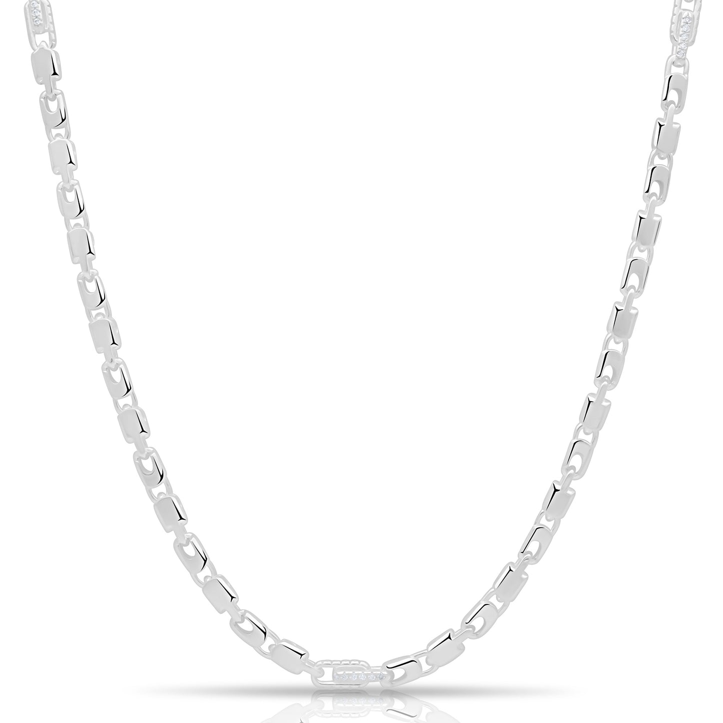 Monte Carlo Kette 4mm Zirkonia