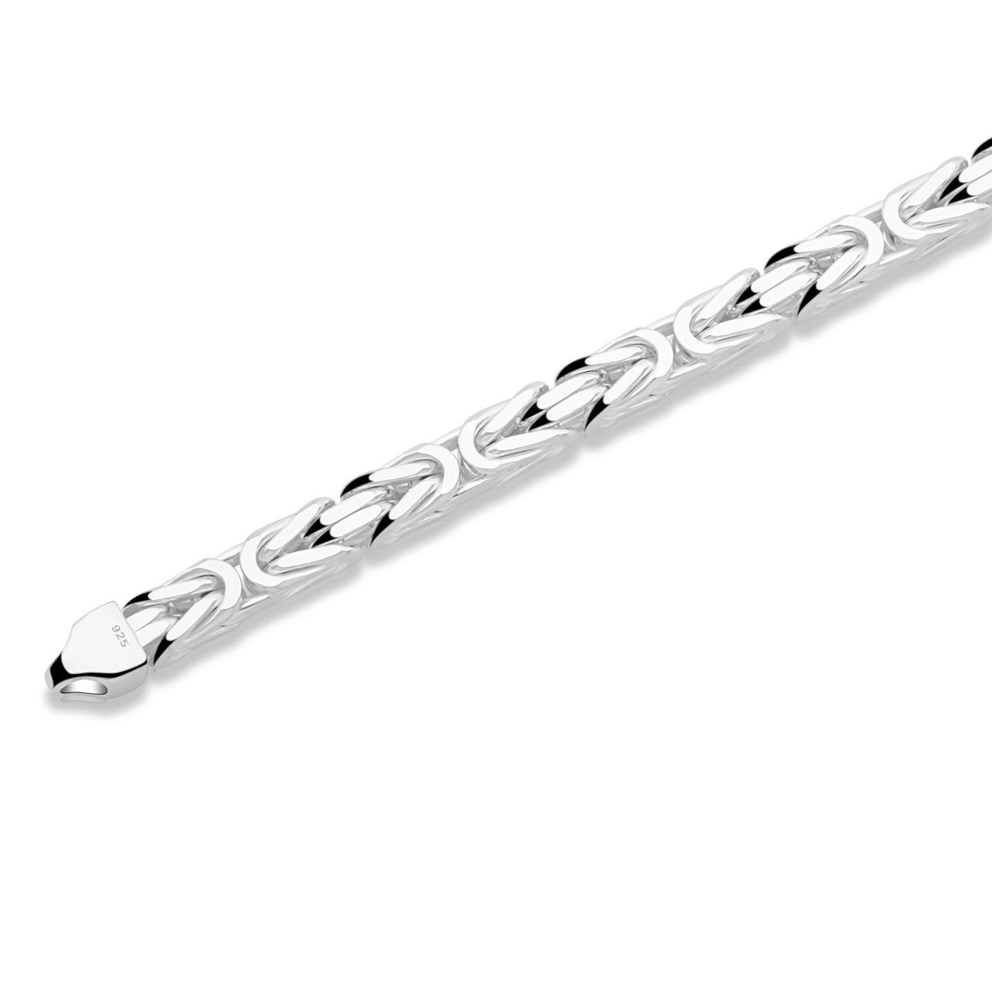 Königskette 7,5mm 925er Silber