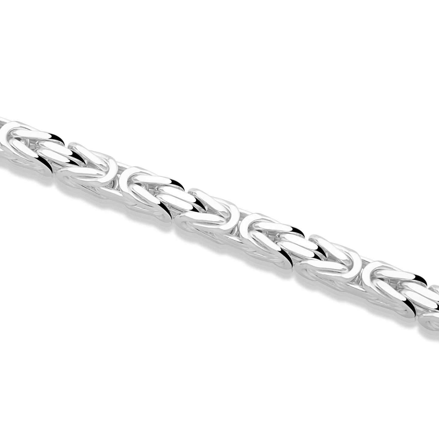 Königskette 7,5mm 925er Silber