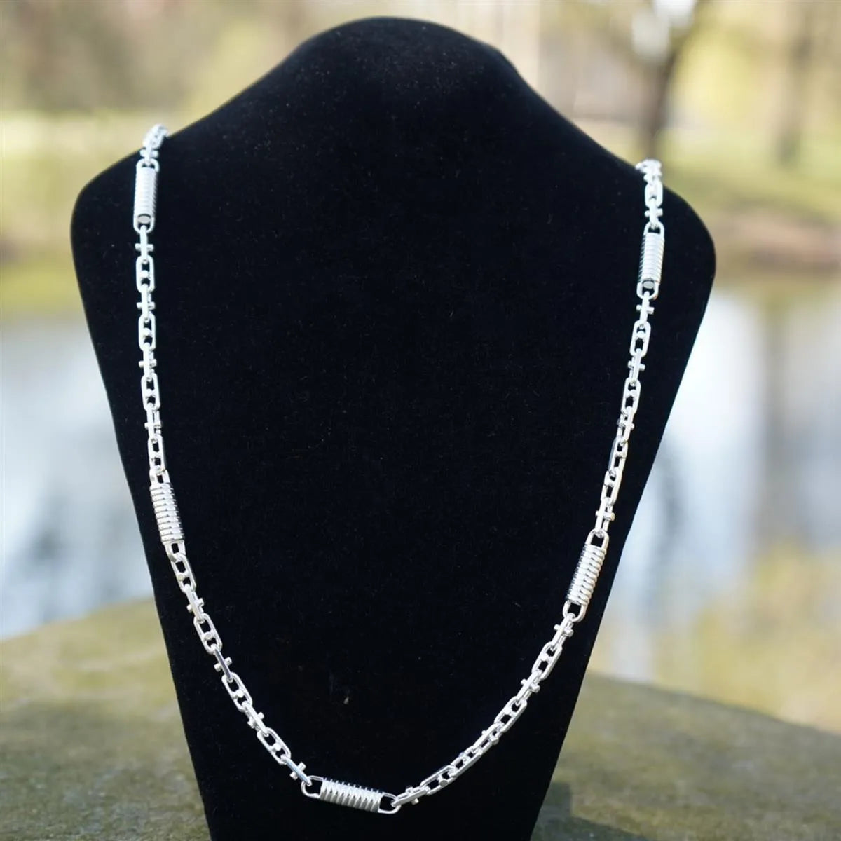 Tony Fein Monte Carlo Halskette 6 mm Massiv 925 Silber Spiralkette Spindelkette Herren Damen - Tony Fein