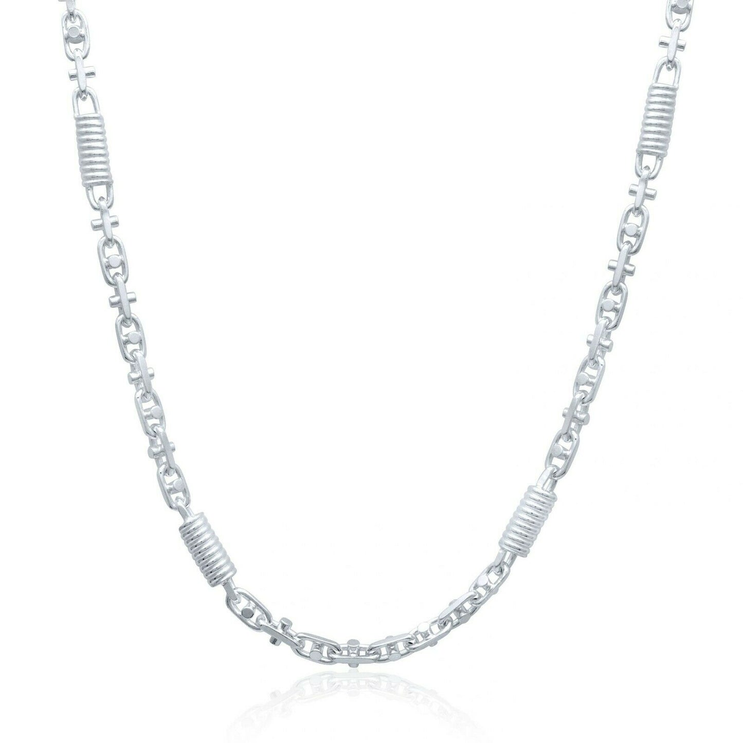 Tony Fein Monte Carlo Halskette 6 mm Massiv 925 Silber Spiralkette Spindelkette Herren Damen