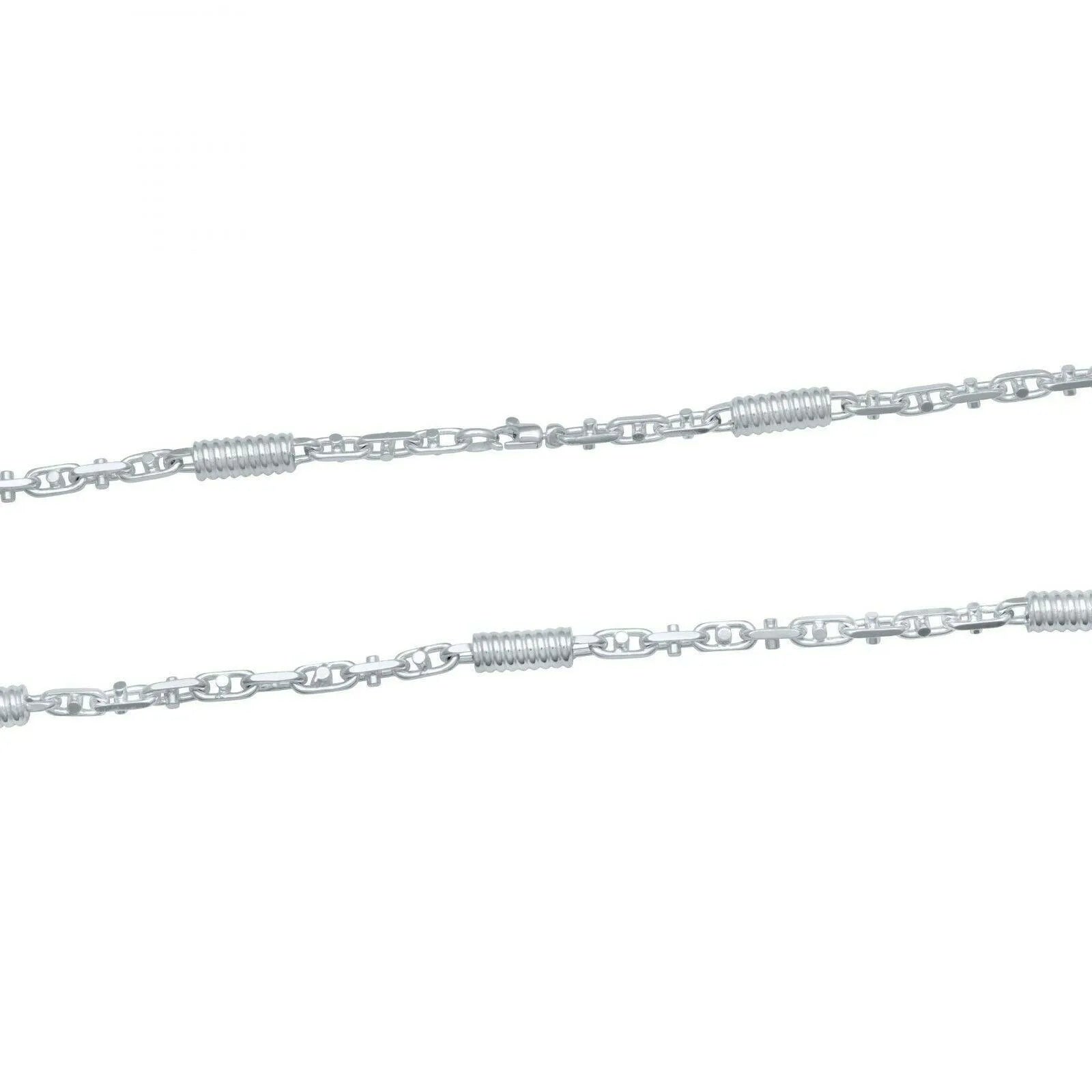 Tony Fein Monte Carlo Halskette 6 mm Massiv 925 Silber Spiralkette Spindelkette Herren Damen - Tony Fein