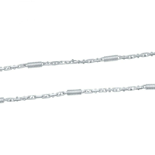 Tony Fein Monte Carlo Halskette 6 mm Massiv 925 Silber Spiralkette Spindelkette Herren Damen - Tony Fein