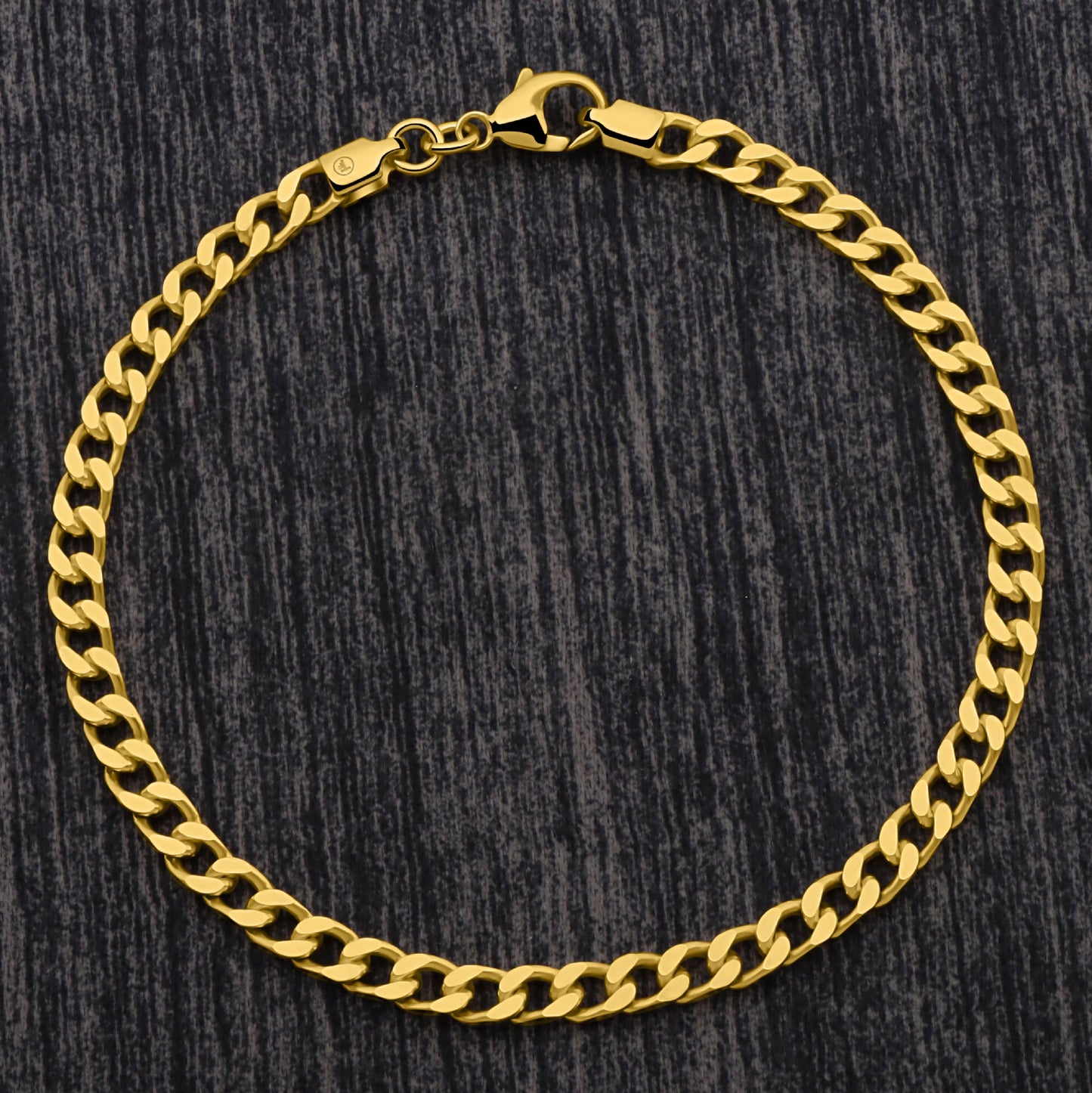 Panzerarmband 4 mm 585er Vergoldet