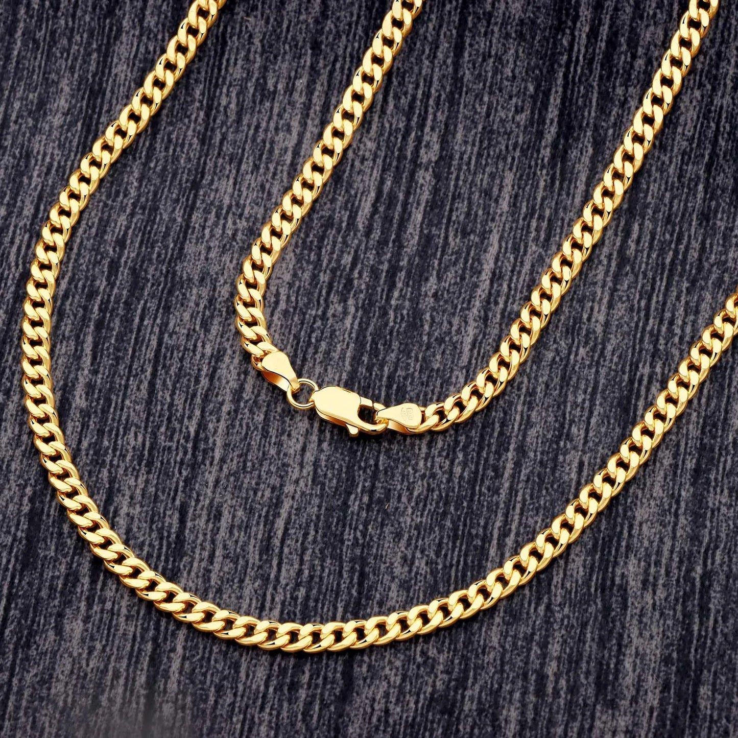 Panzerkette 3mm 750 Gold - Tony Fein