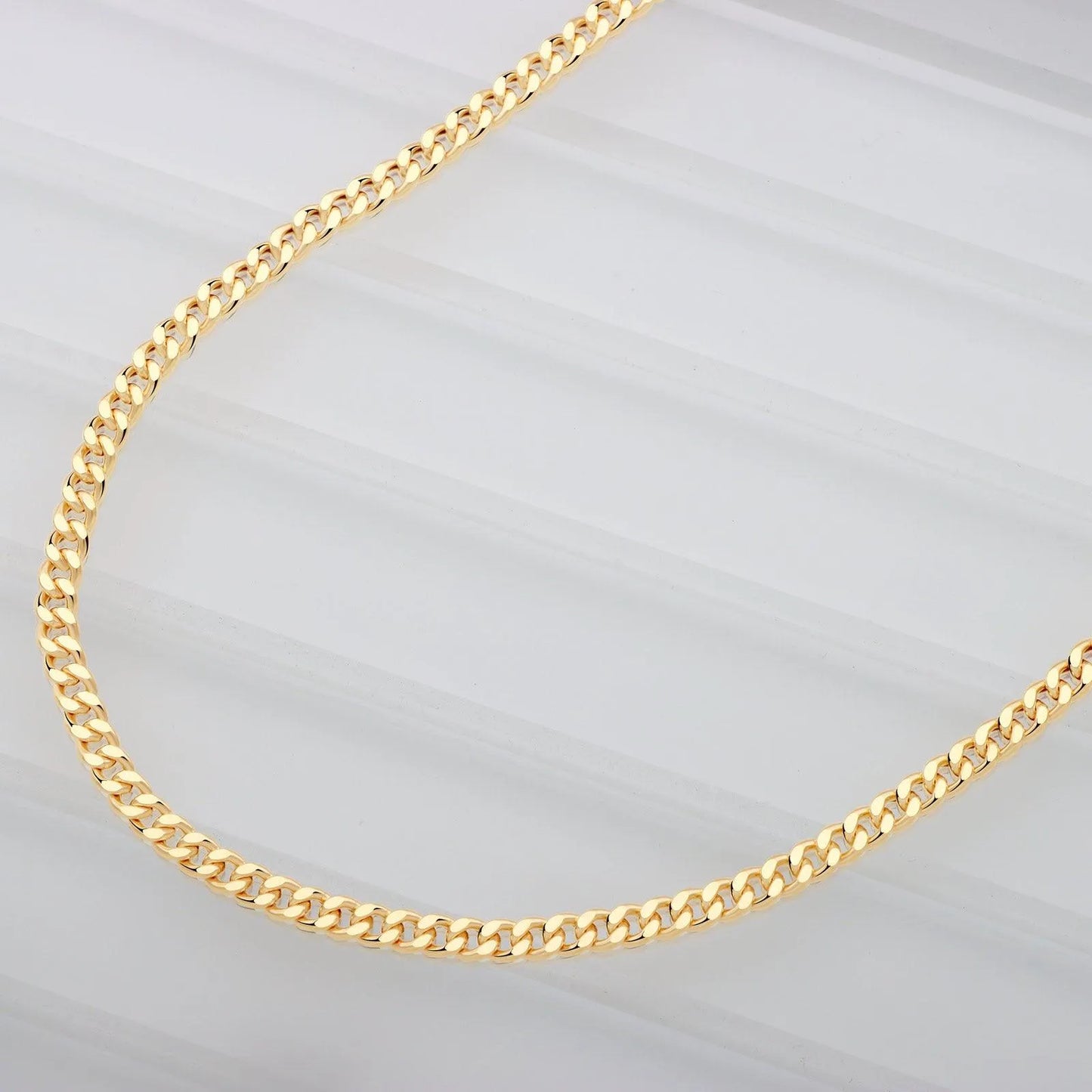 Panzerkette 3mm 750 Gold - Tony Fein