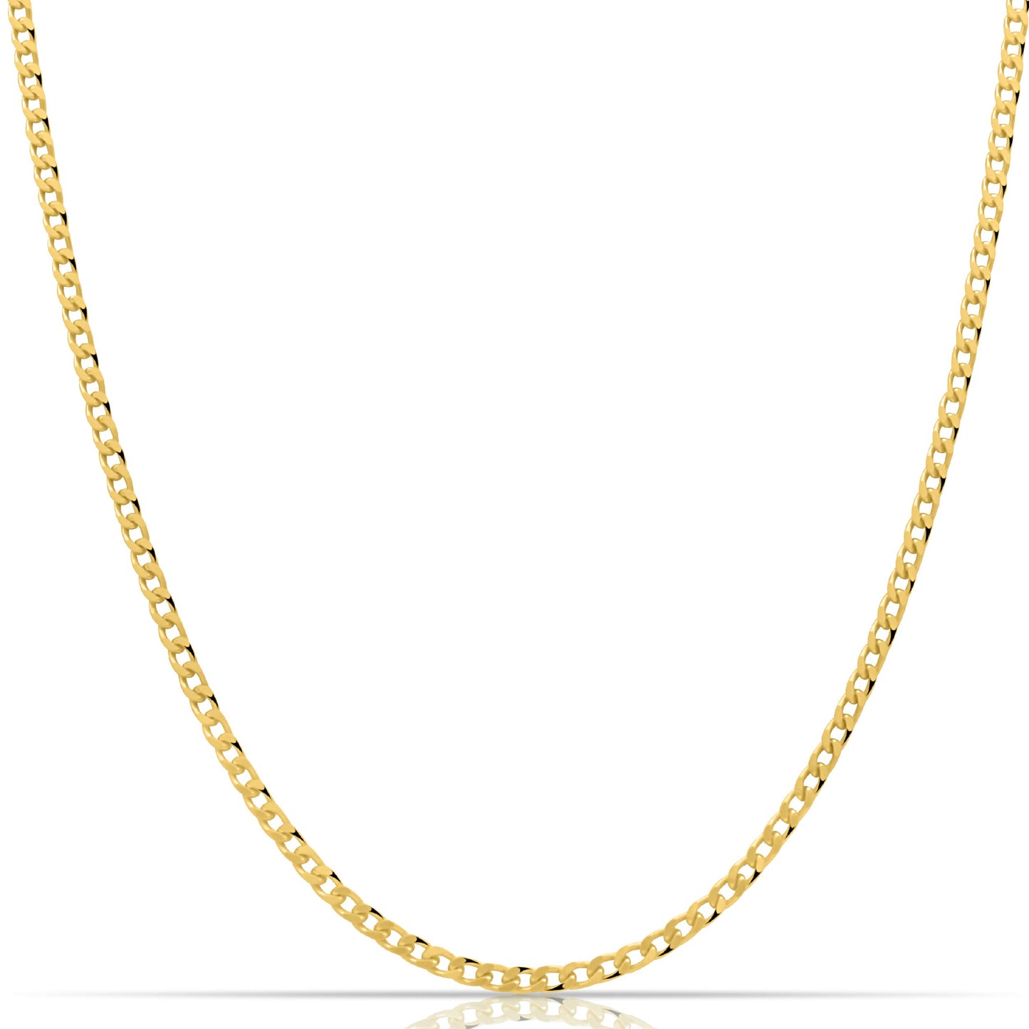 Panzerkette 3 mm 585er Vergoldet
