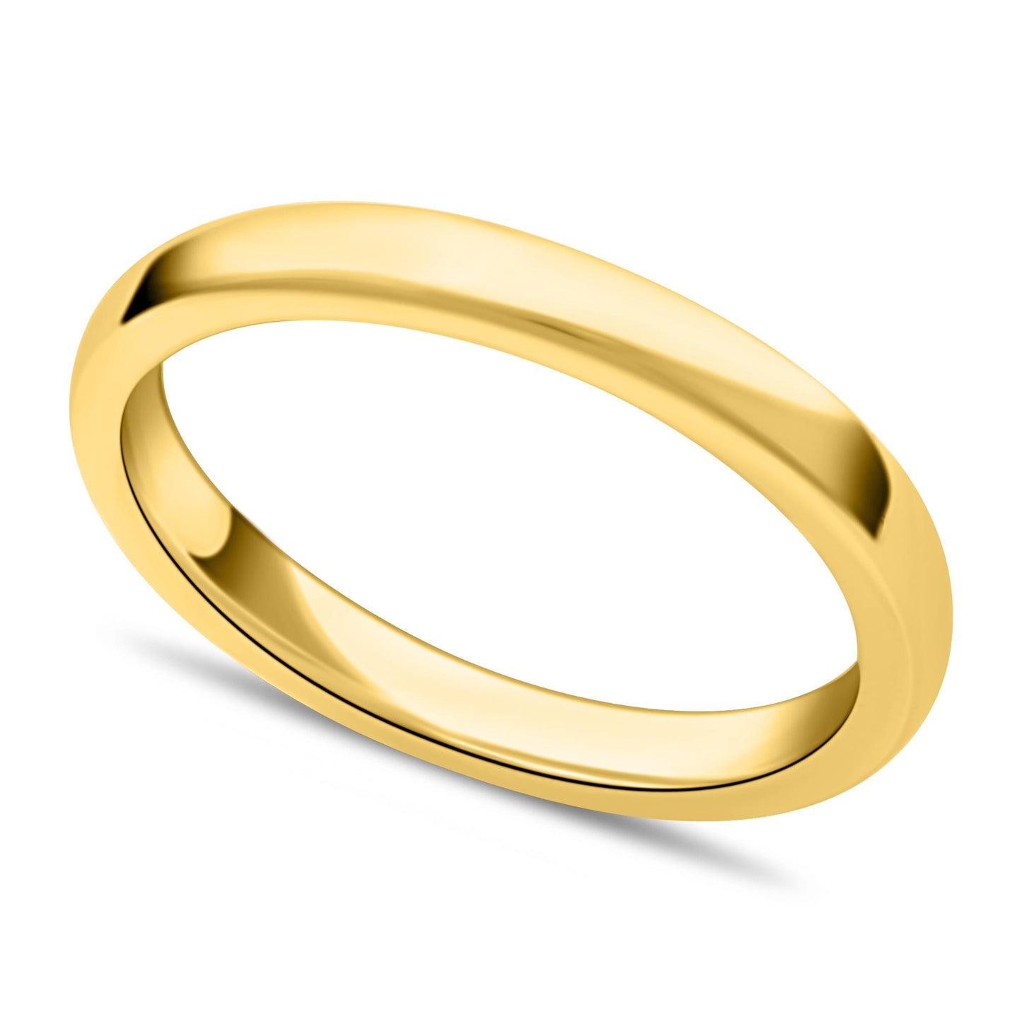 Bandring 3mm 14 Karat Vergoldet