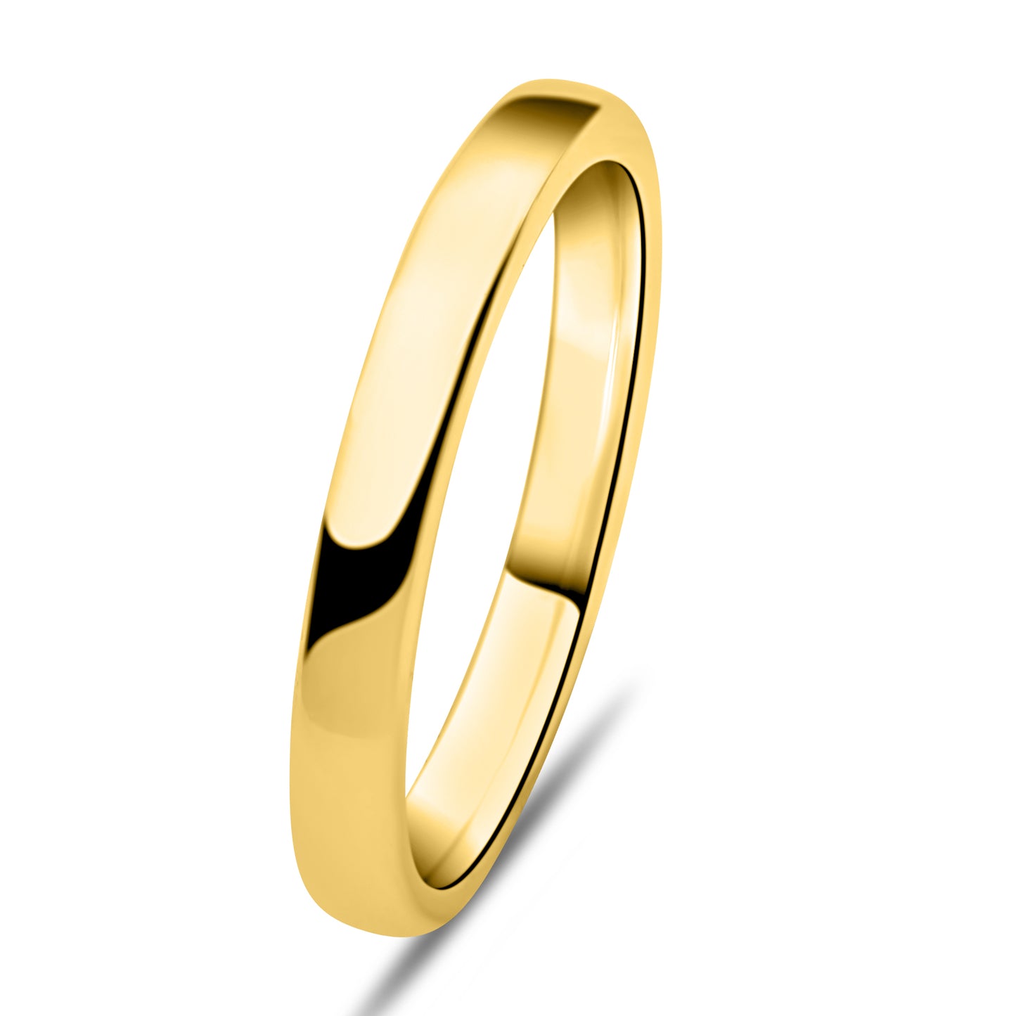 Bandring 3mm 14 Karat Vergoldet