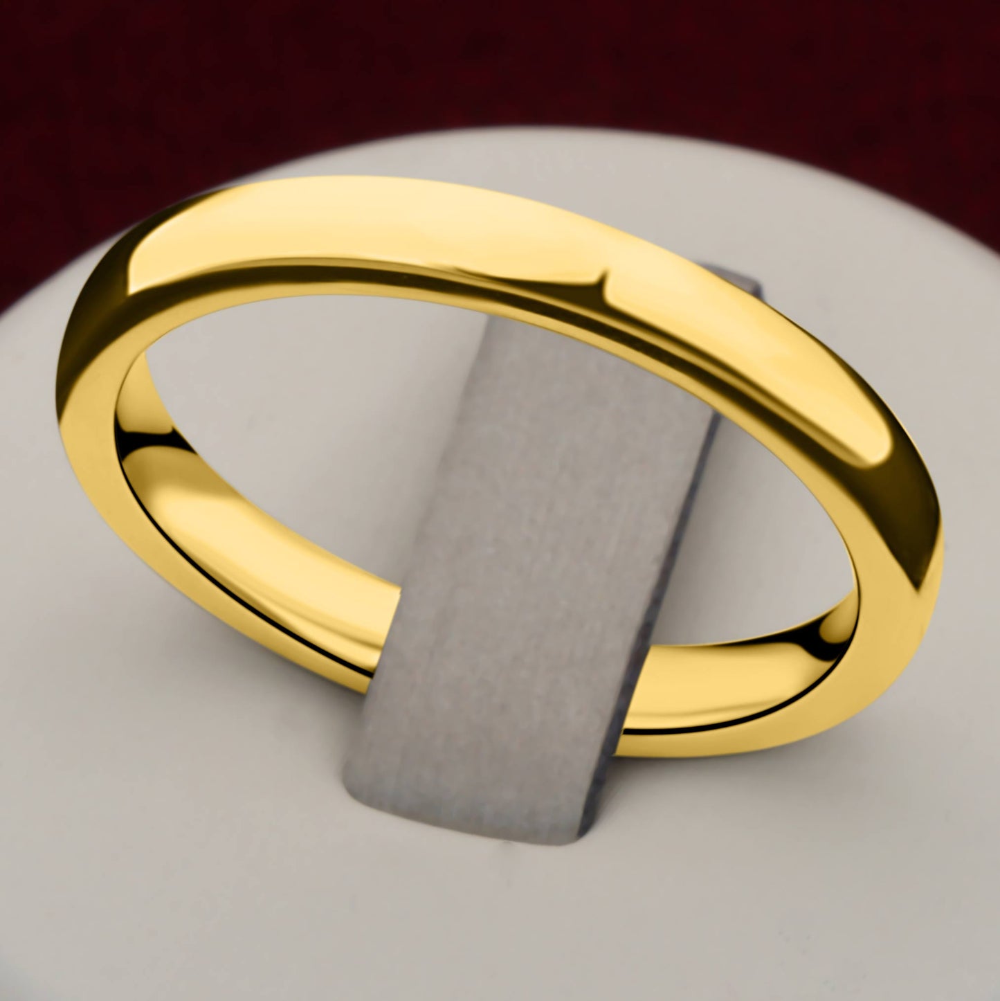 Bandring 3mm 14 Karat Vergoldet