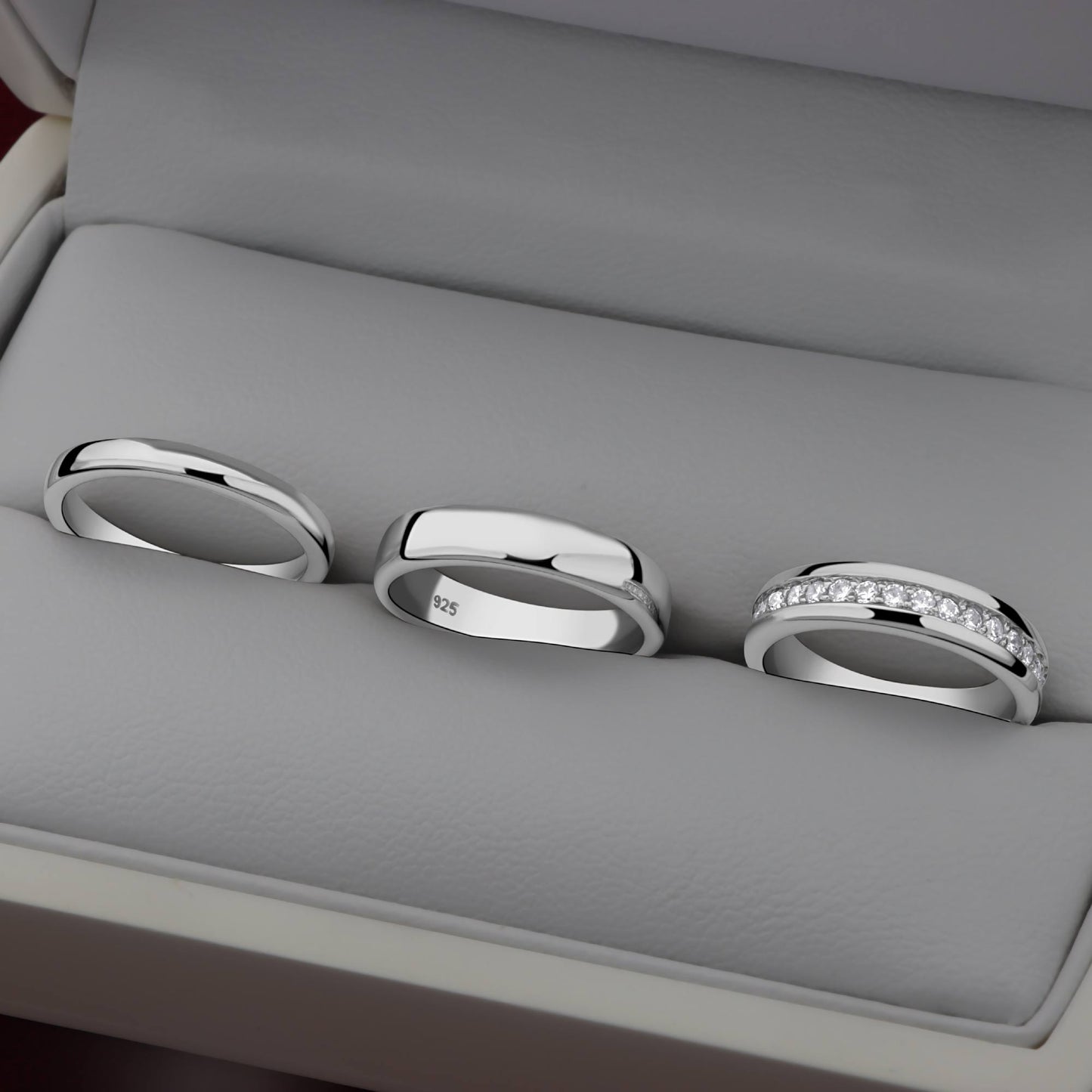 Ring 3 mm Schlicht 925er Silber