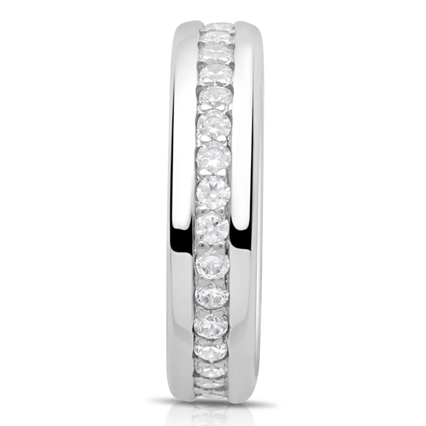 Pave Ring 5mm Zirkonia 925er Silber - Tony Fein