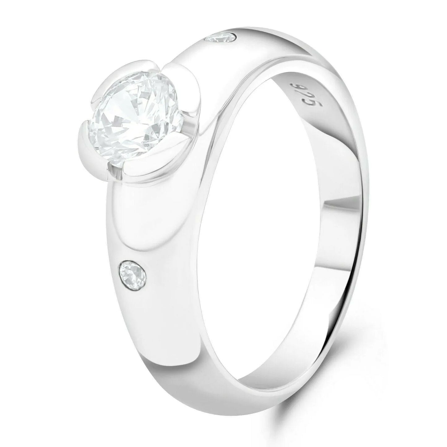 Solitär Ring 925er Silber - Tony Fein