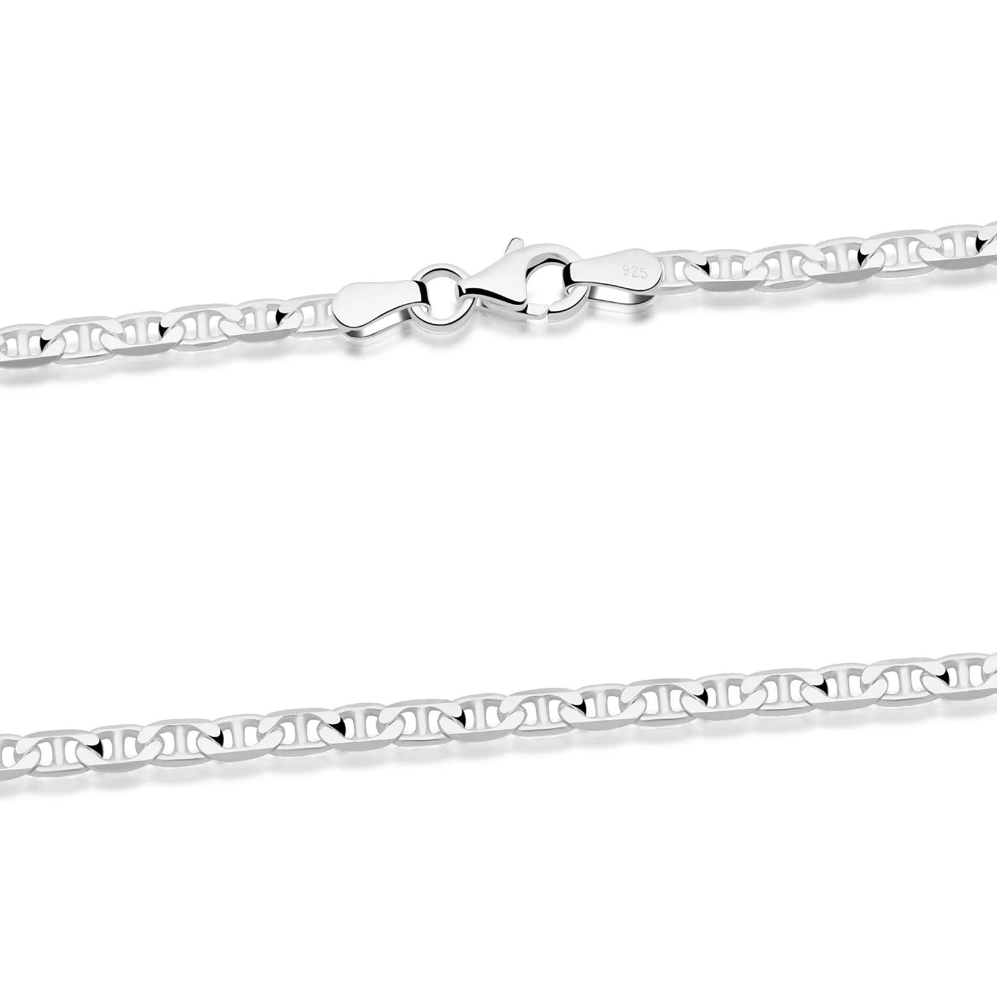 Stegpanzerarmband 3mm 925er Silber - Tony Fein