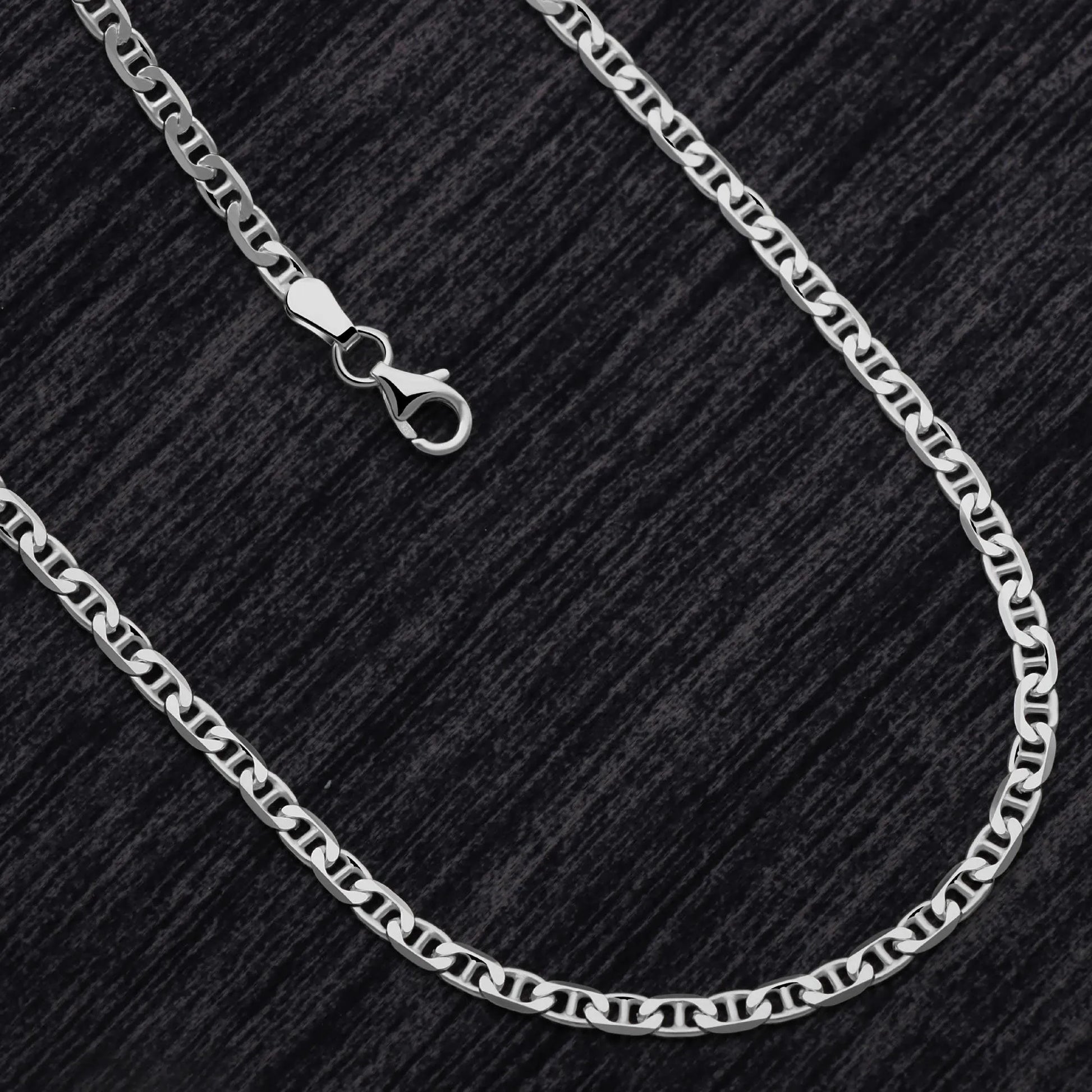 Stegpanzerarmband 3mm 925er Silber - Tony Fein