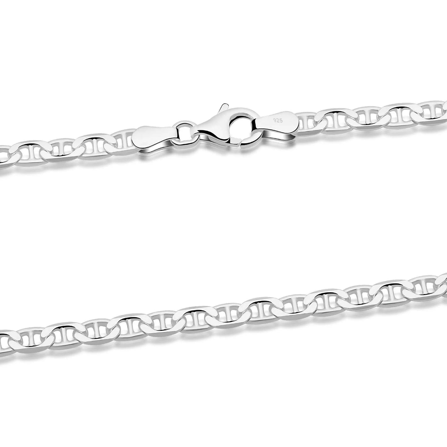 Stegpanzerarmband 3,5mm 925er Silber - Tony Fein