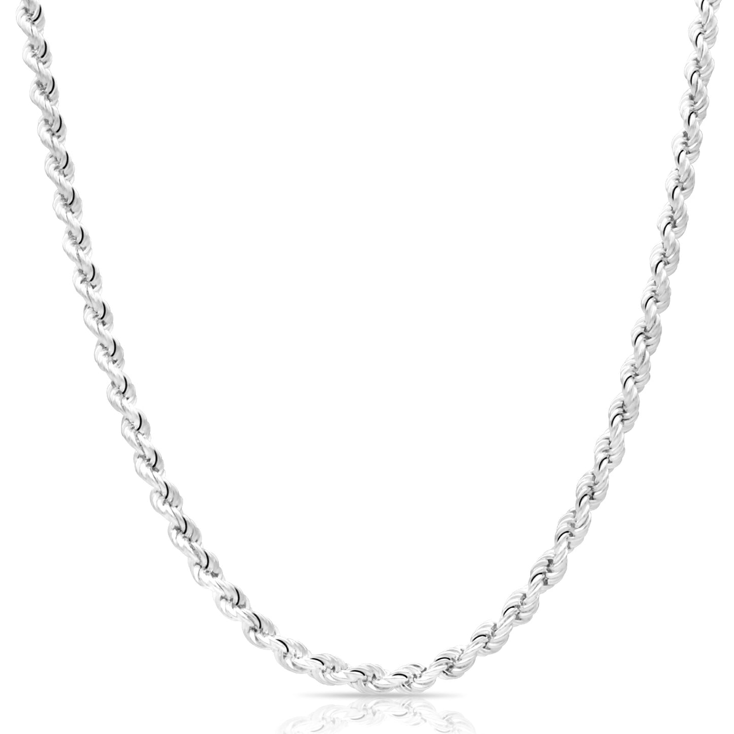 Kordelkette 5 mm 925er Sterling Silber Massiv