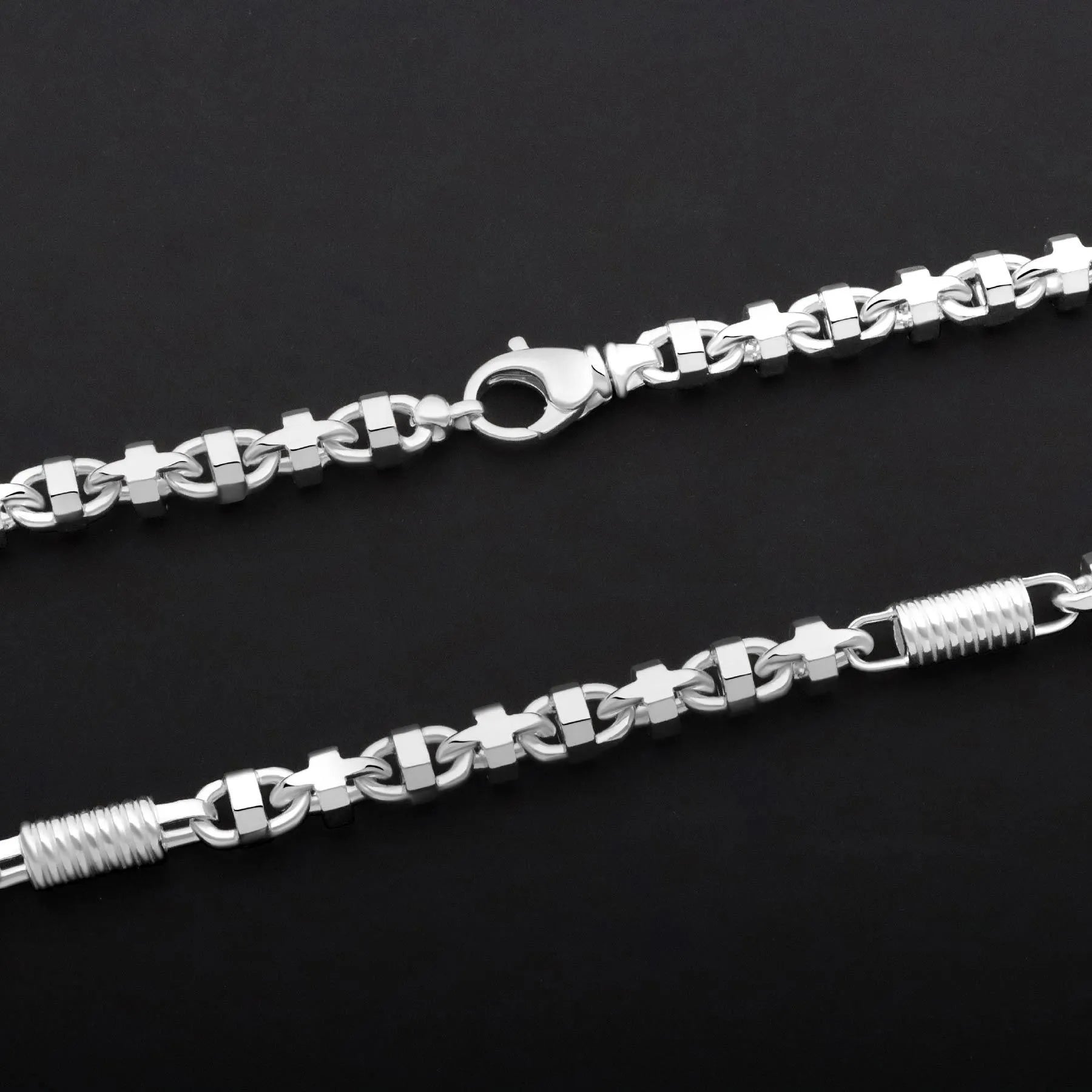 Monte Carlo Kette Rund 8mm 925er Silber - Tony Fein