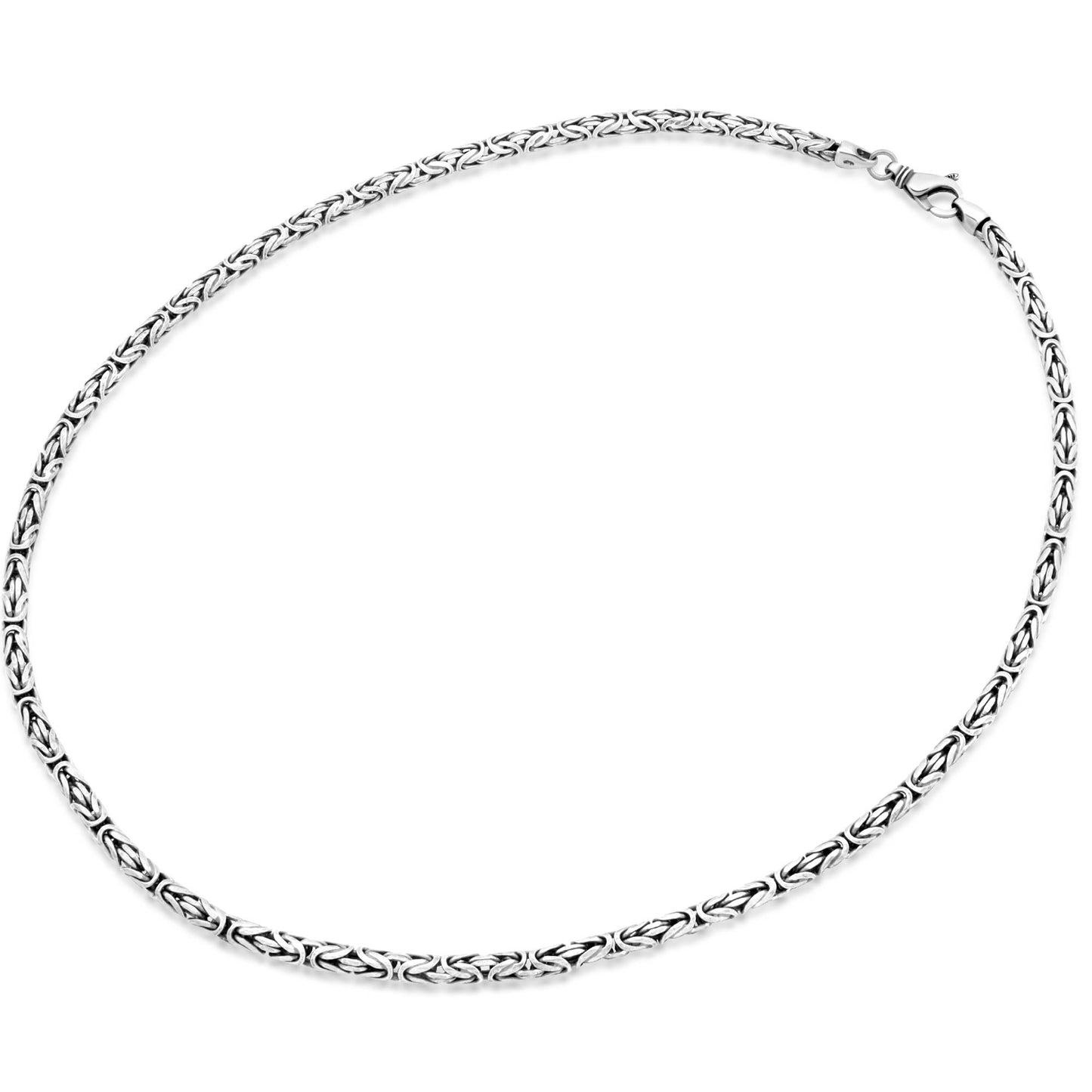 Königskette 4 mm Oxidiert 925er Silber - Tony Fein