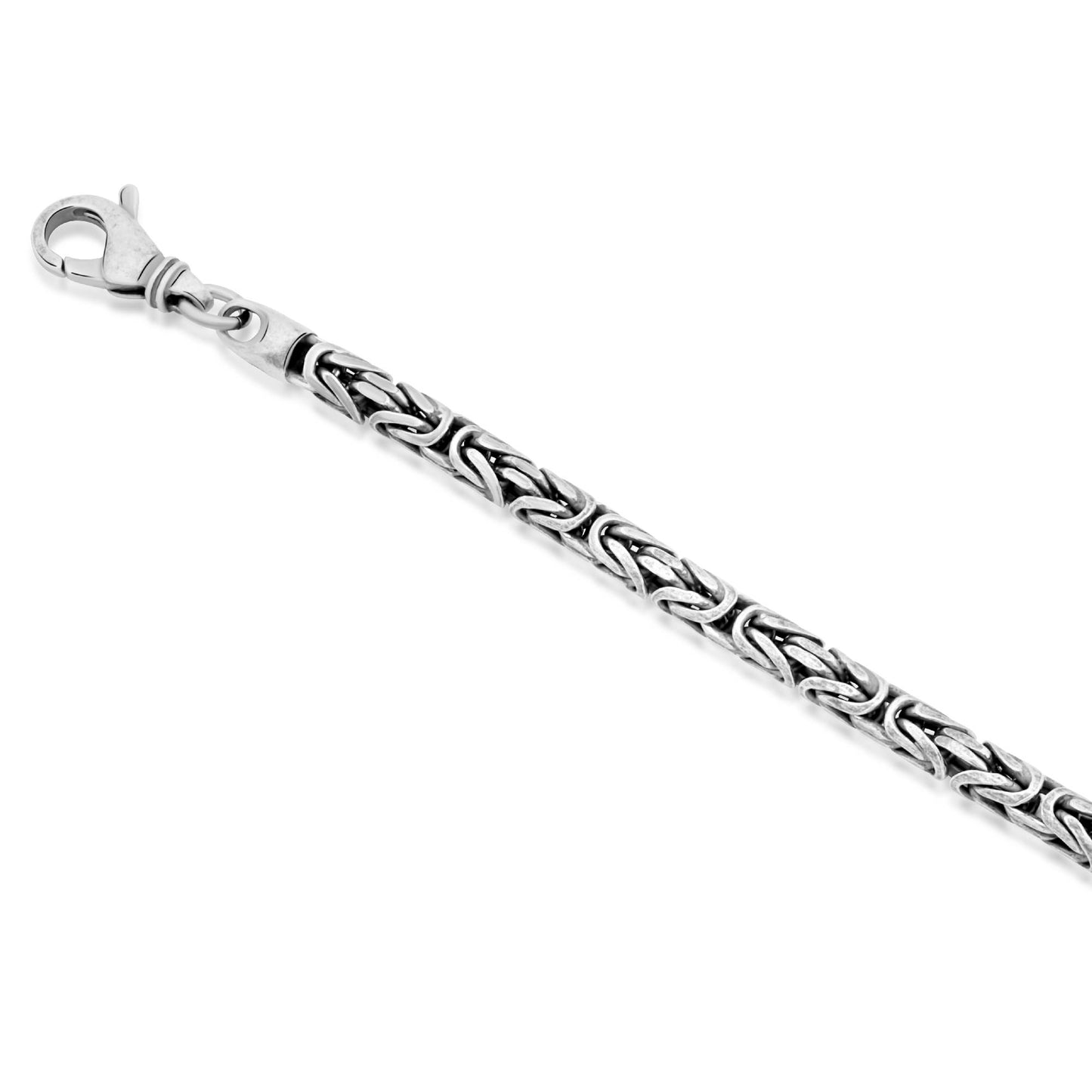 Königskette 4 mm Oxidiert 925er Silber - Tony Fein