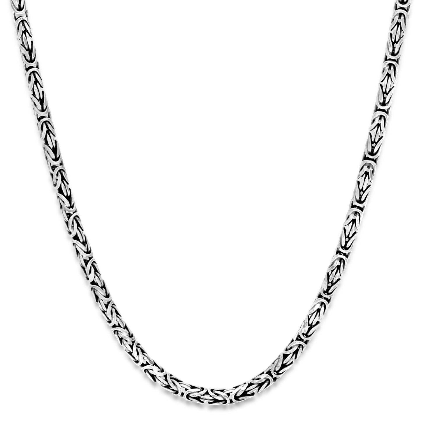 Königskette 4 mm Oxidiert 925er Silber - Tony Fein