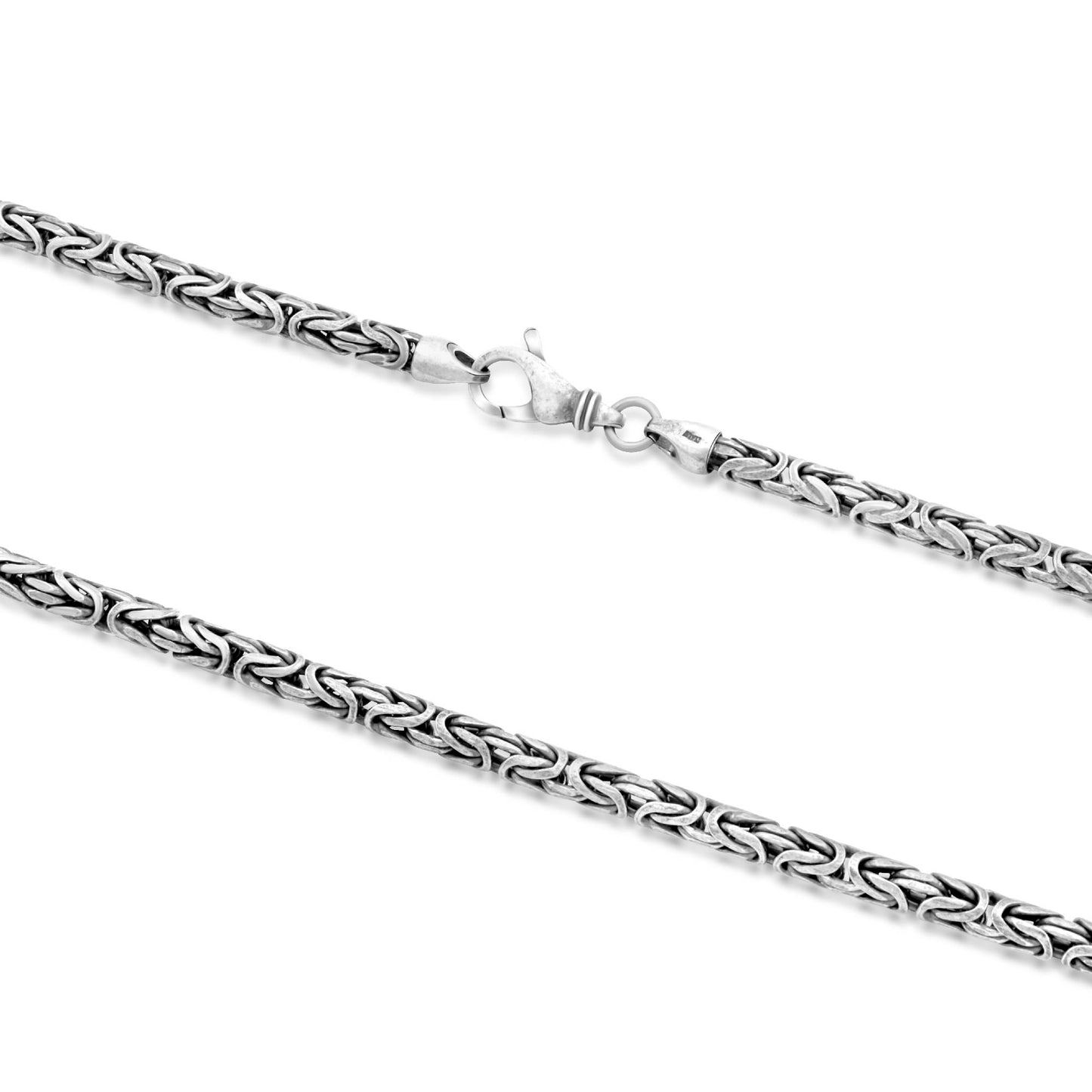 Königskette 4 mm Oxidiert 925er Silber - Tony Fein