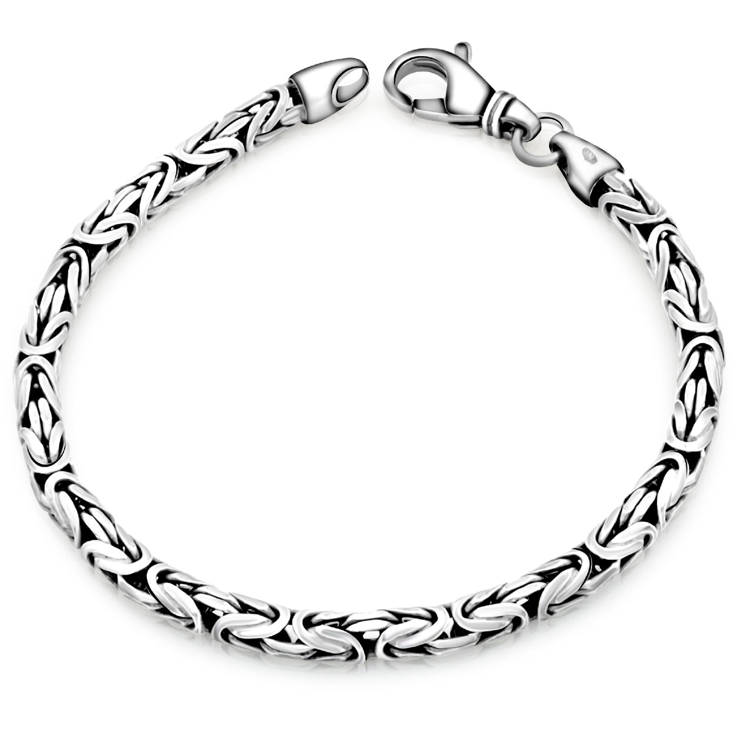 Königsarmband Rund 4mm 925er Silber - Tony Fein