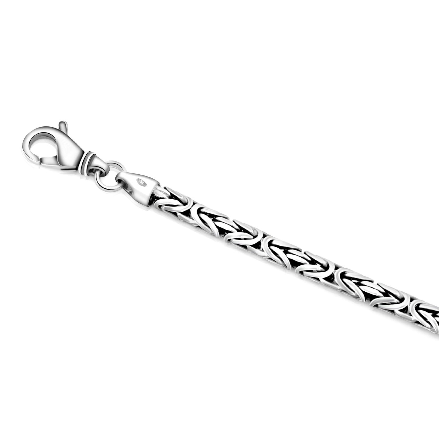 Königsarmband Rund 4mm 925er Silber - Tony Fein