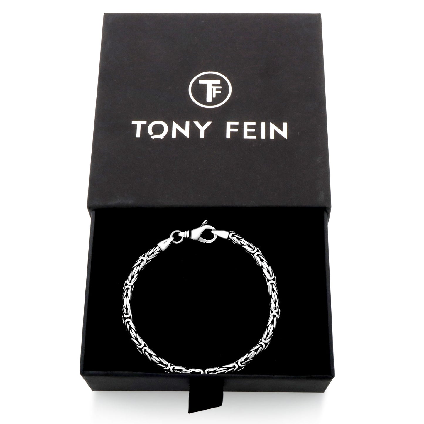 Königsarmband Rund 4mm 925er Silber - Tony Fein